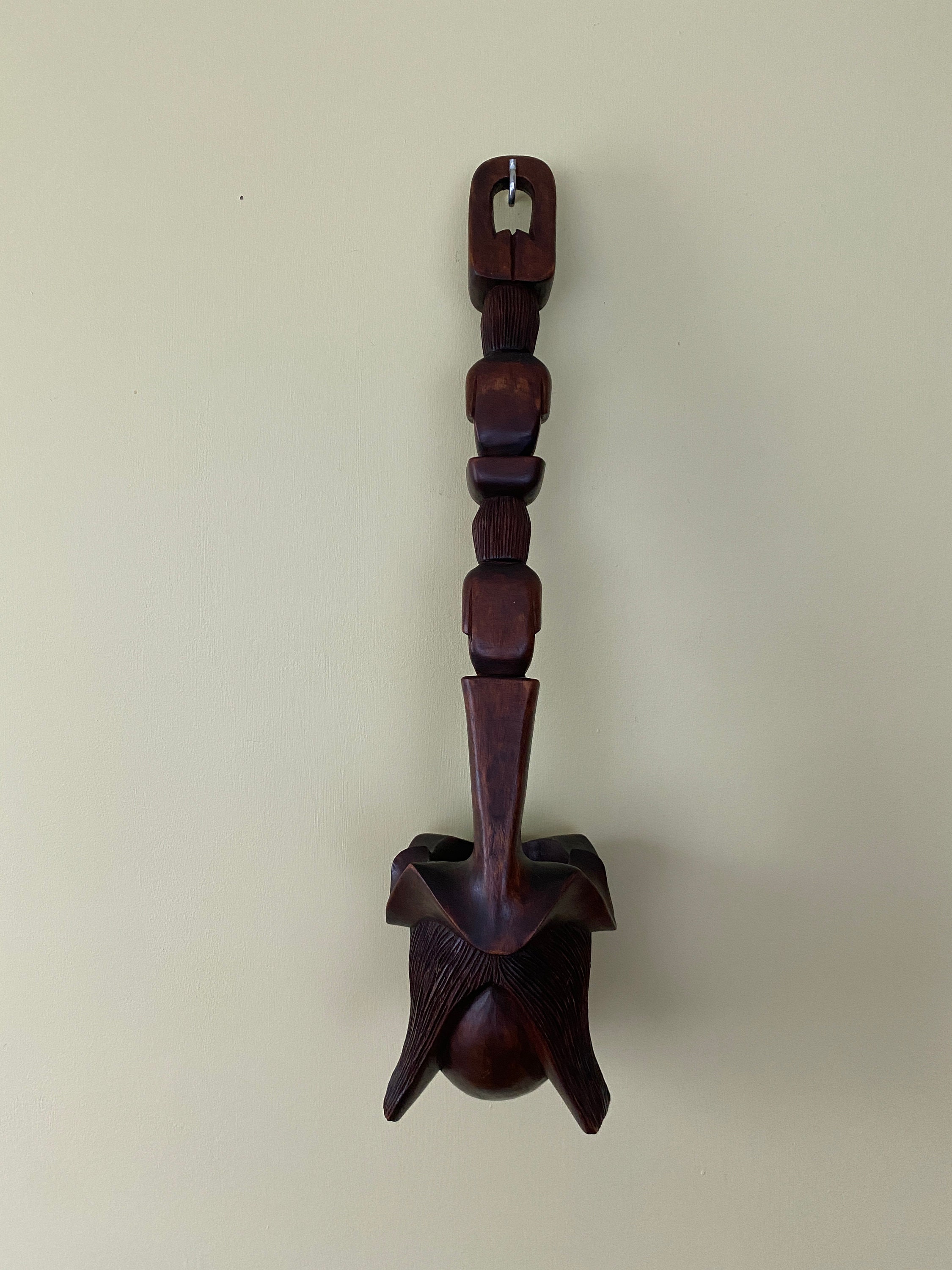 Primitive HandCarved Tribal Ladle