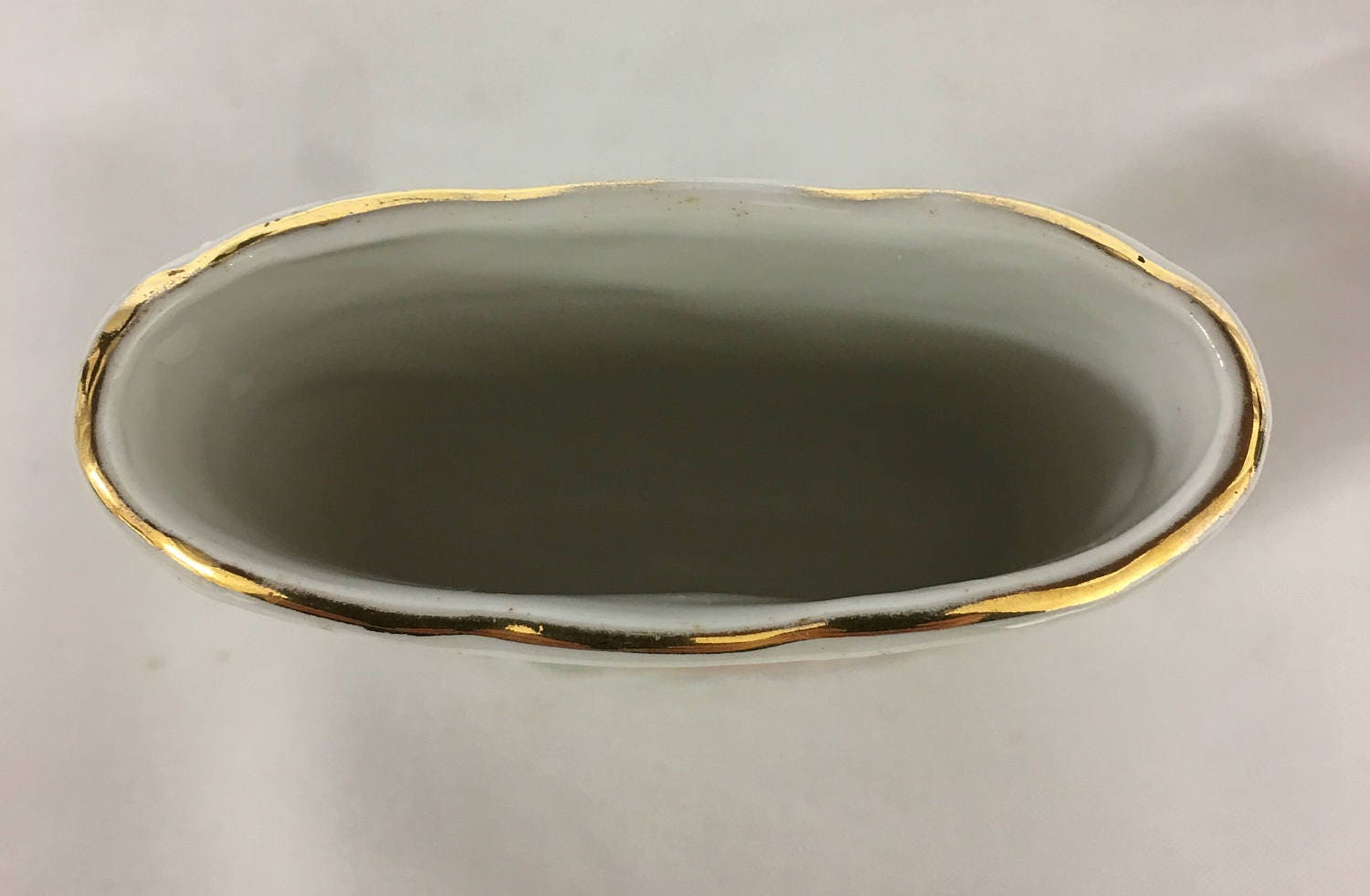 Vintage Porcelain Cigarette Holder, Made in P.V. Czechoslovakia