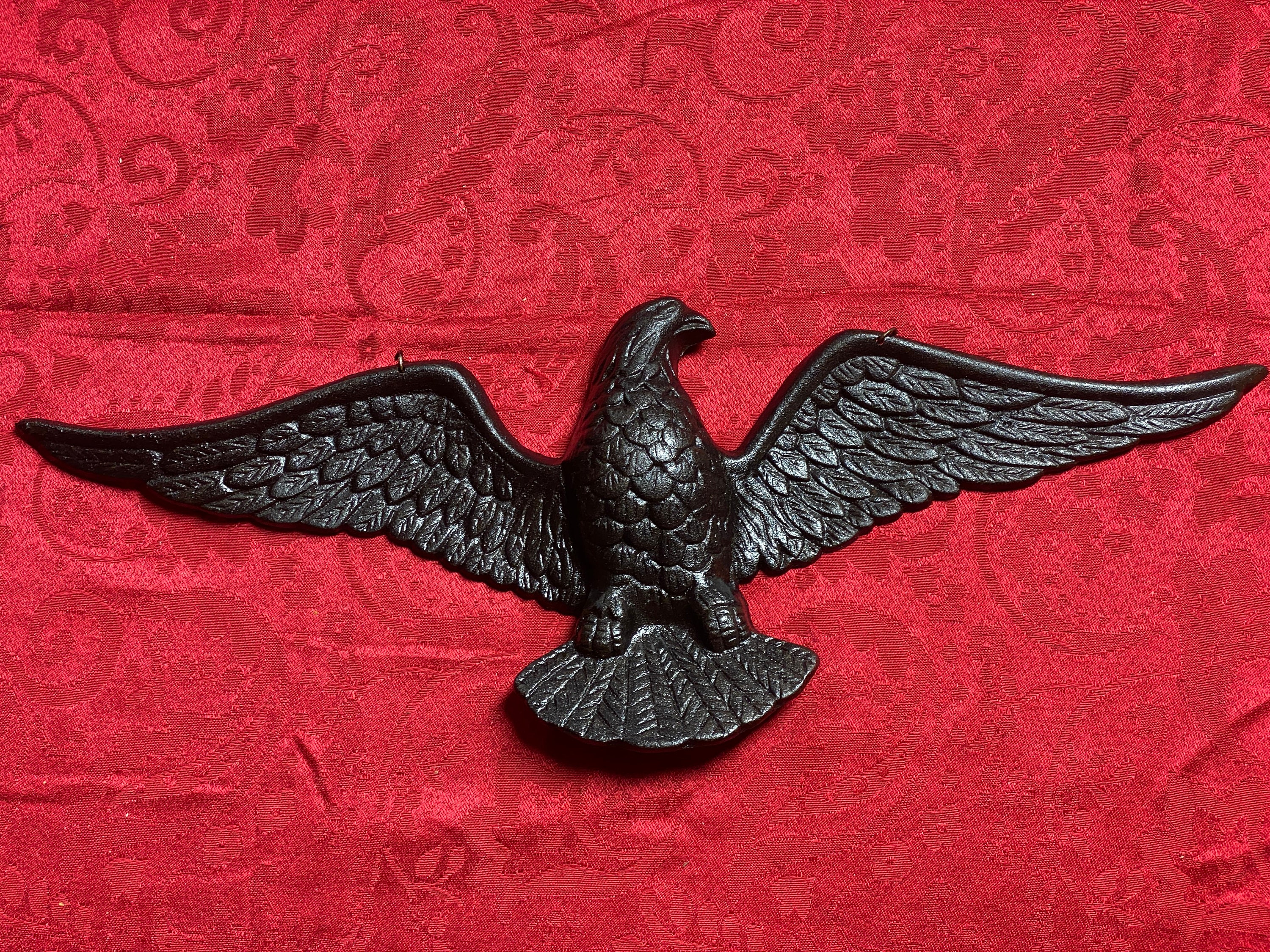 Large Cast Iron Eagle Wall Hanging