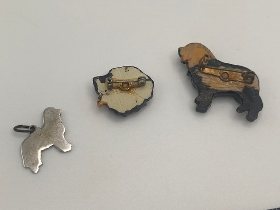 Vintage Black Lab Pins and Charm - image 8