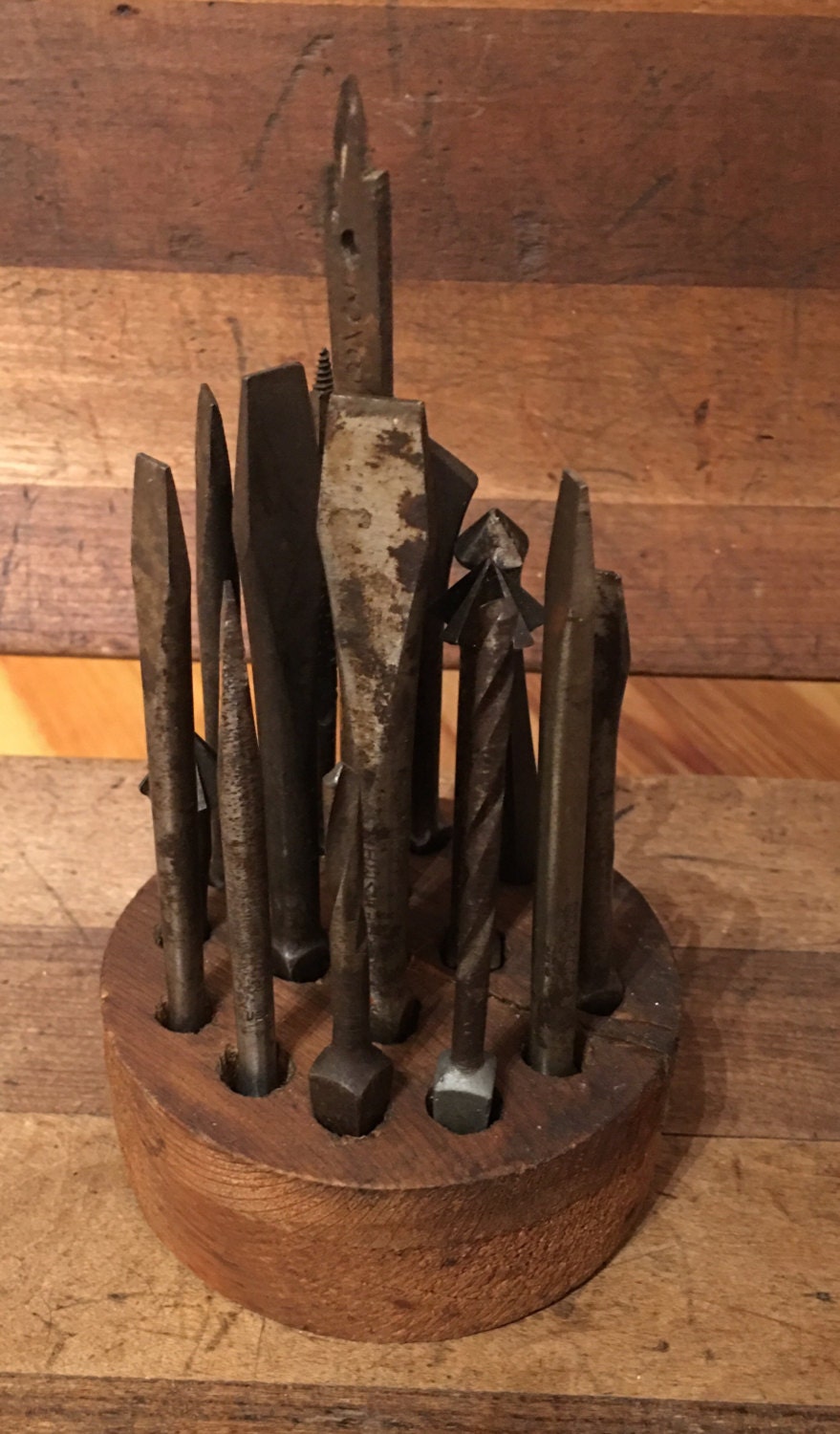 Antique Drill Bit Set 17 pieces