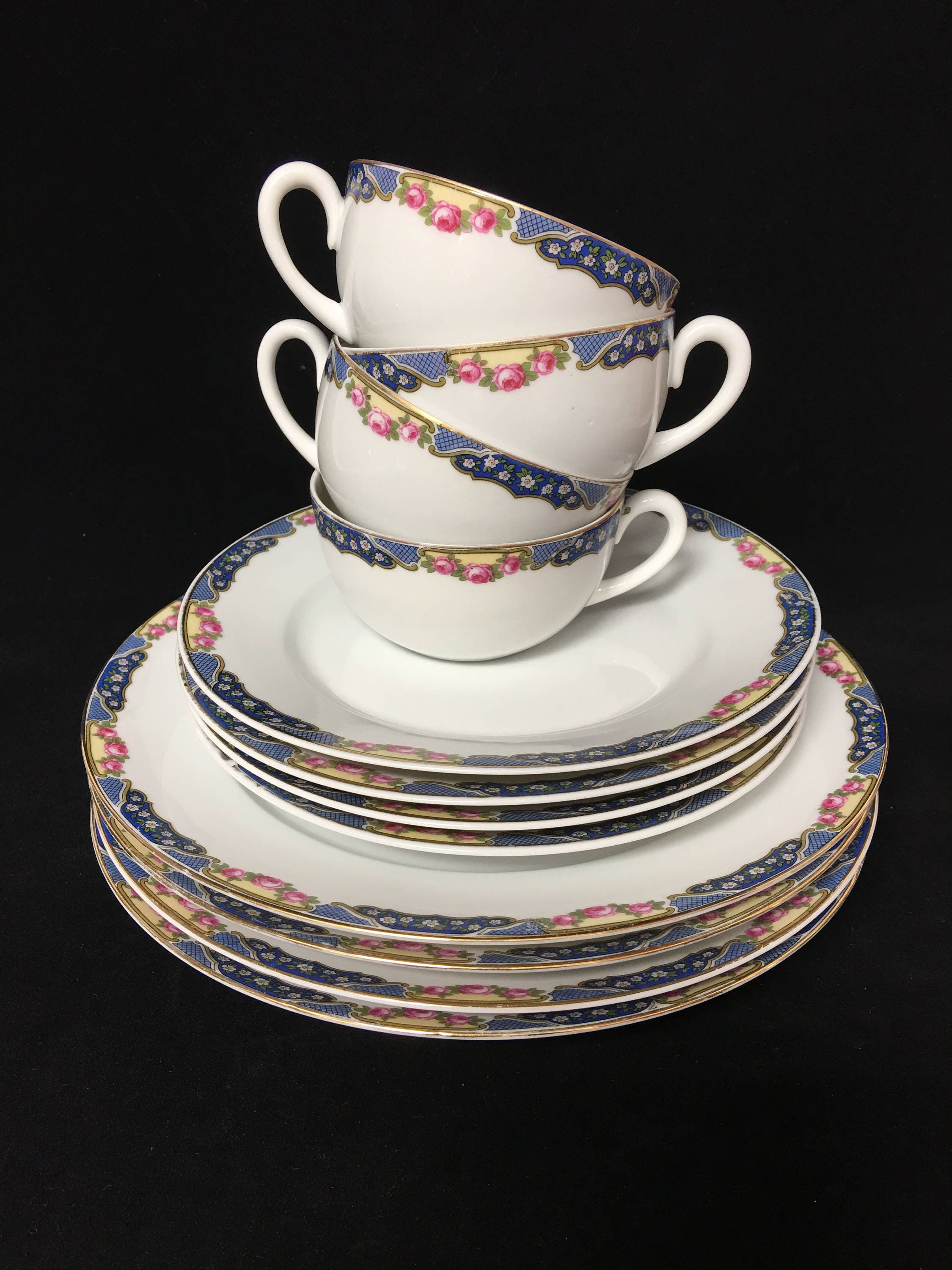 TK Thuny Czechoslovakia China 12 piece set