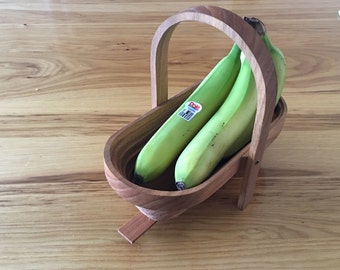 Handmade Collapsible Wood Basket