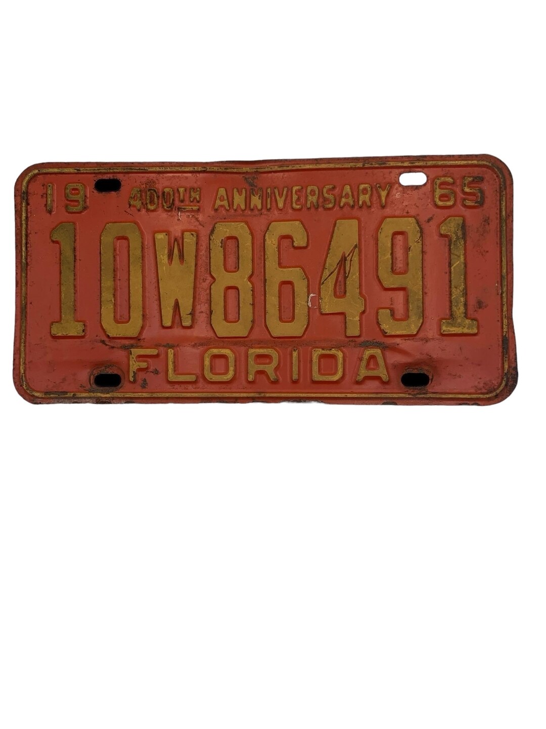 1965 Florida 400th Anniversary License Plate - Etsy