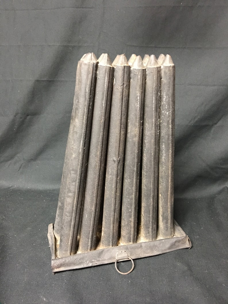 Late 1700s Early 1800s Antique Tin 12 Taper Candle Mold