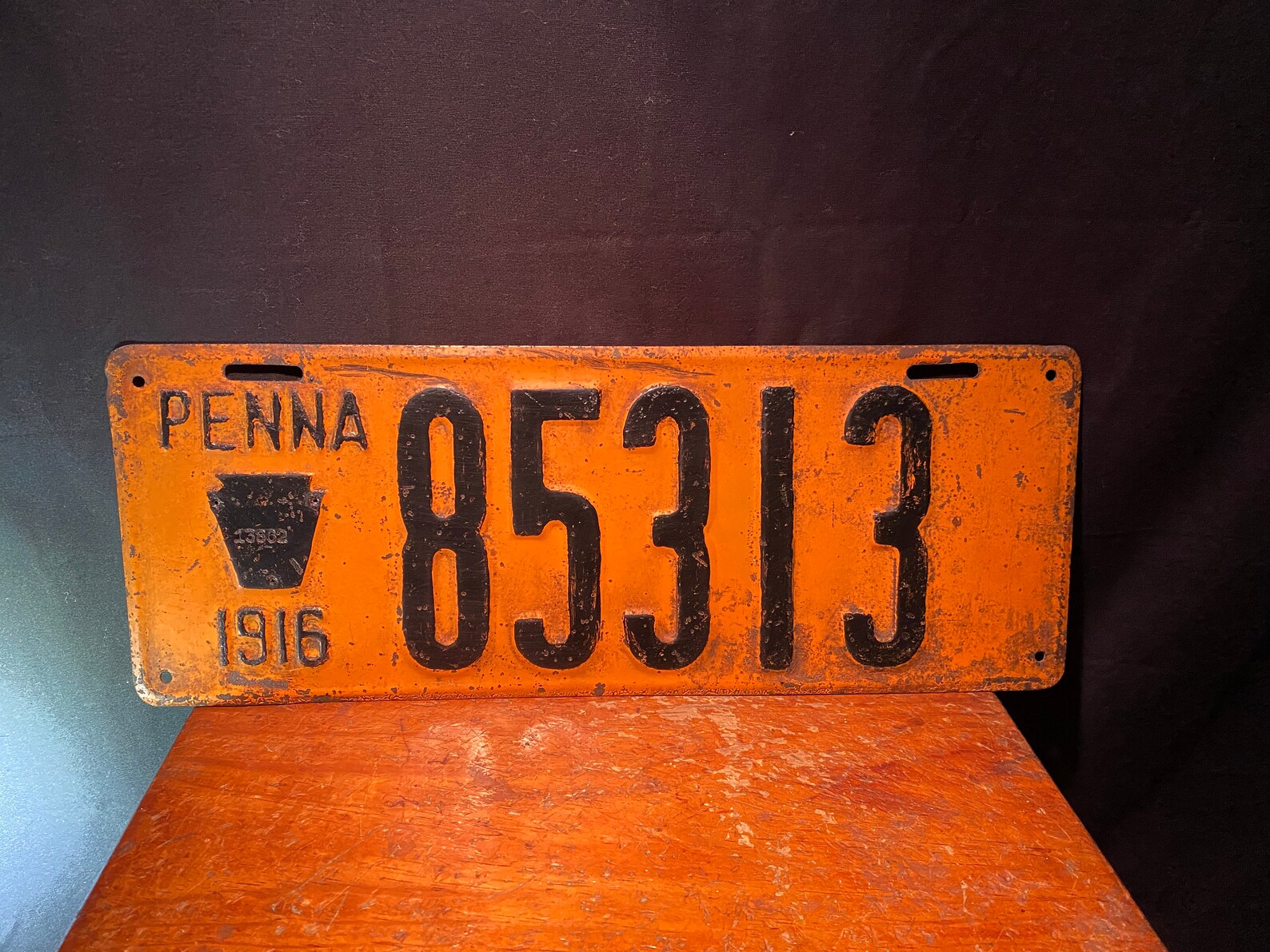 1916 Pennsylvania License Plate Rare Condition | Etsy