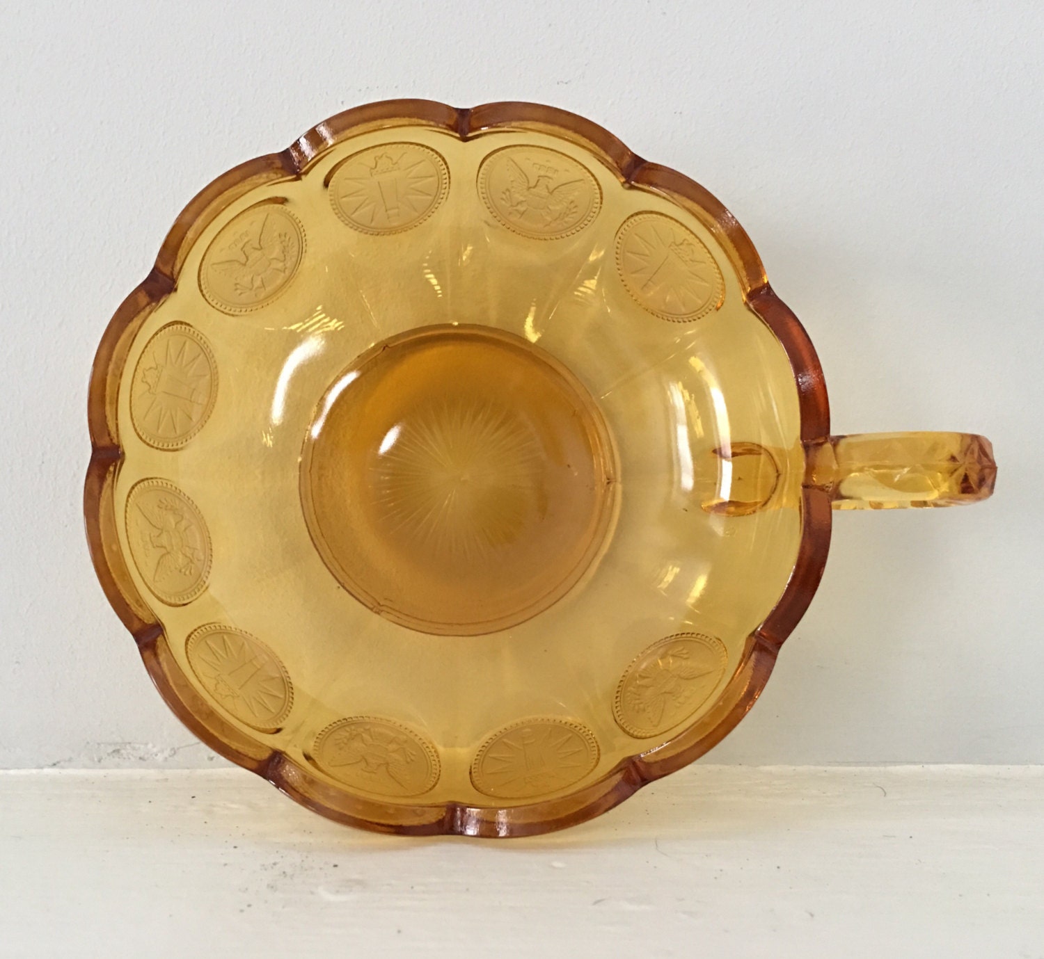 Coin Glass Finger Dish