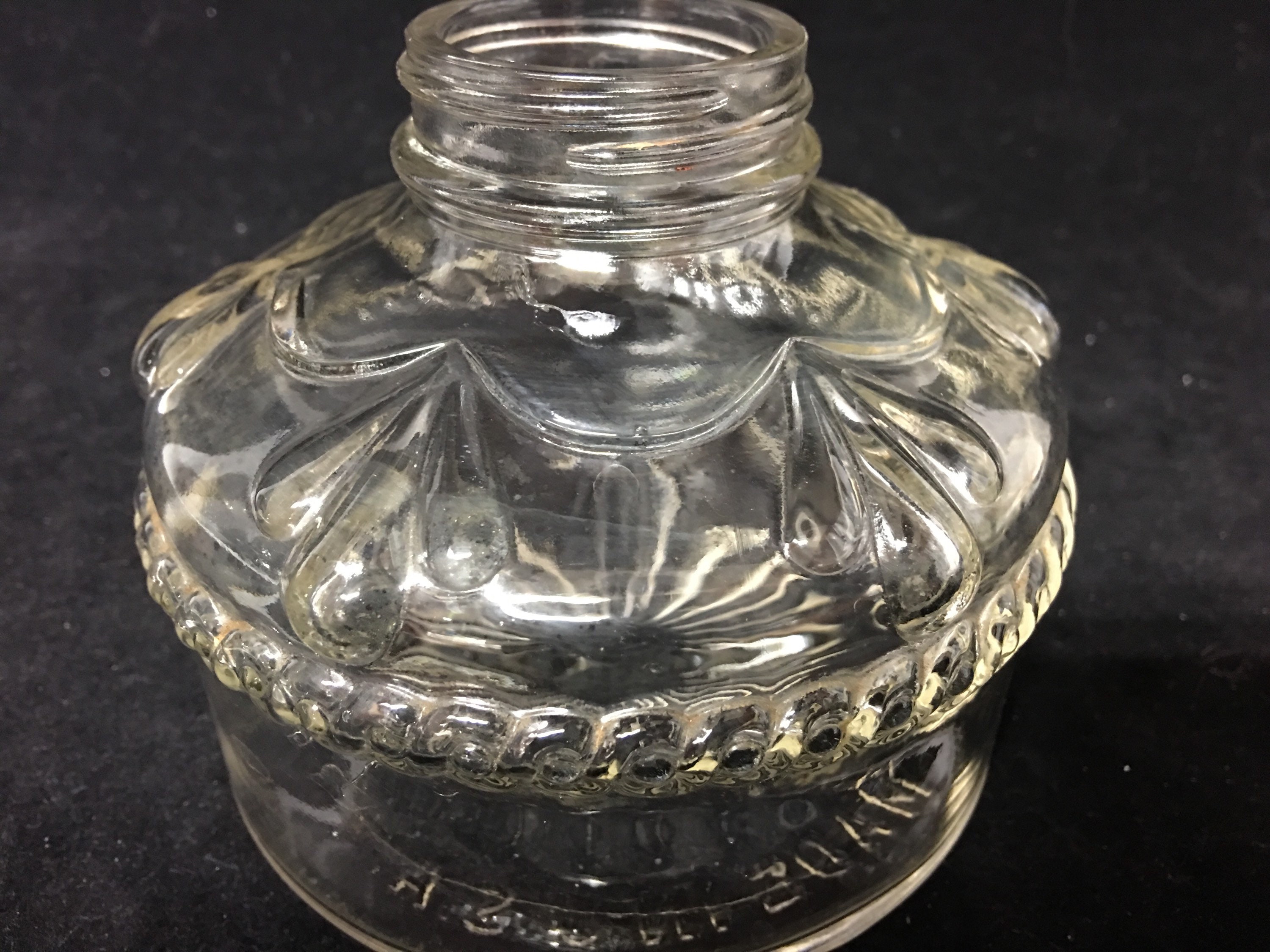 Vintage Eagle Oil Lamp with Original Burner