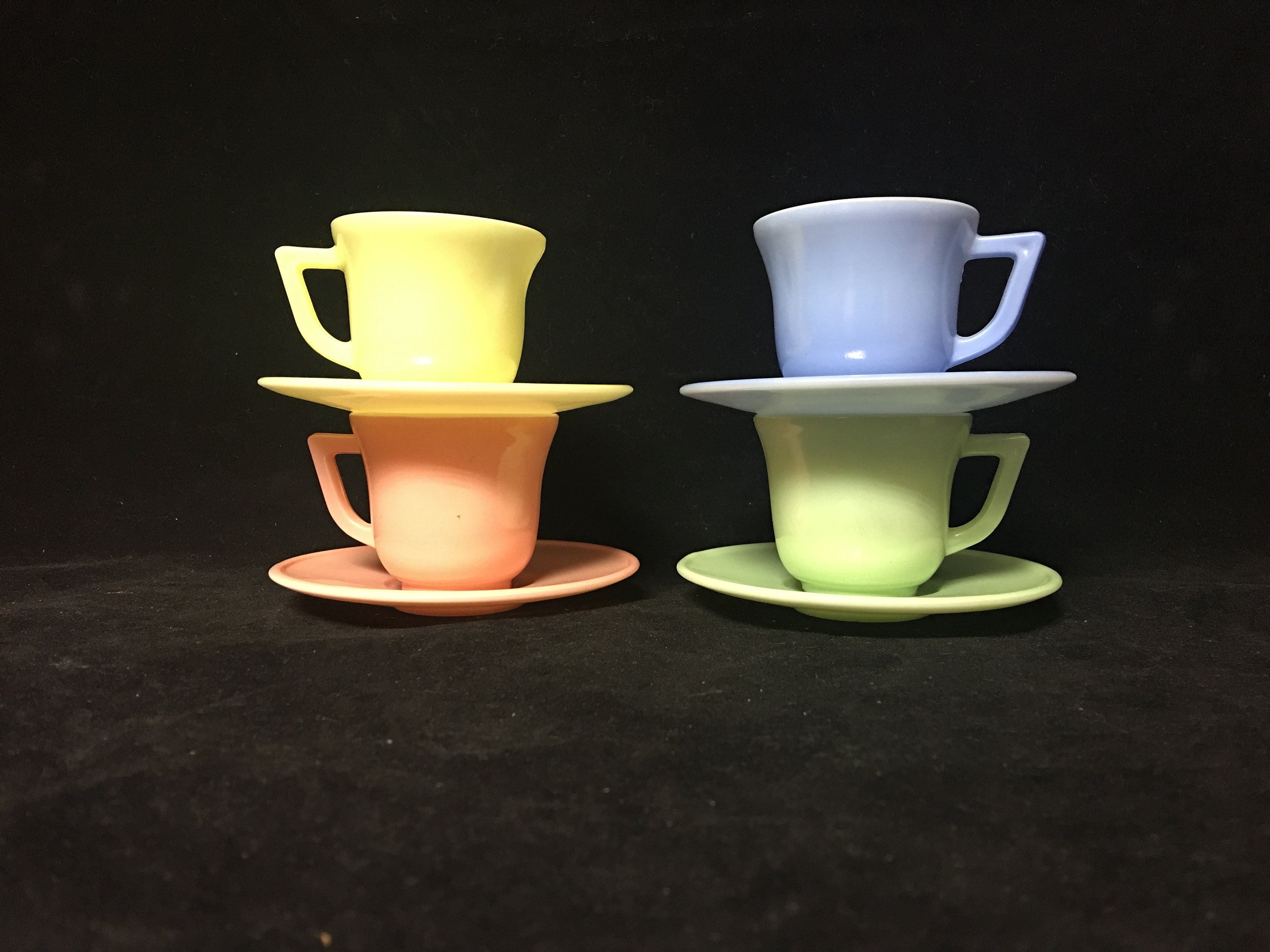 Vintage Hazel Atlas Children's Milk Glass Tea Set