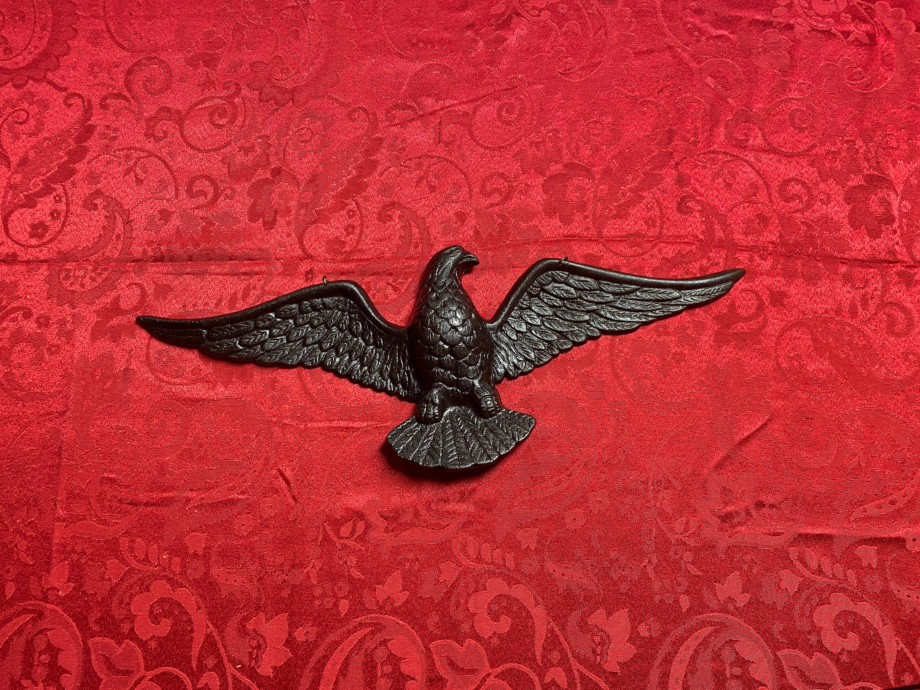 Large Cast Iron Eagle Wall Hanging