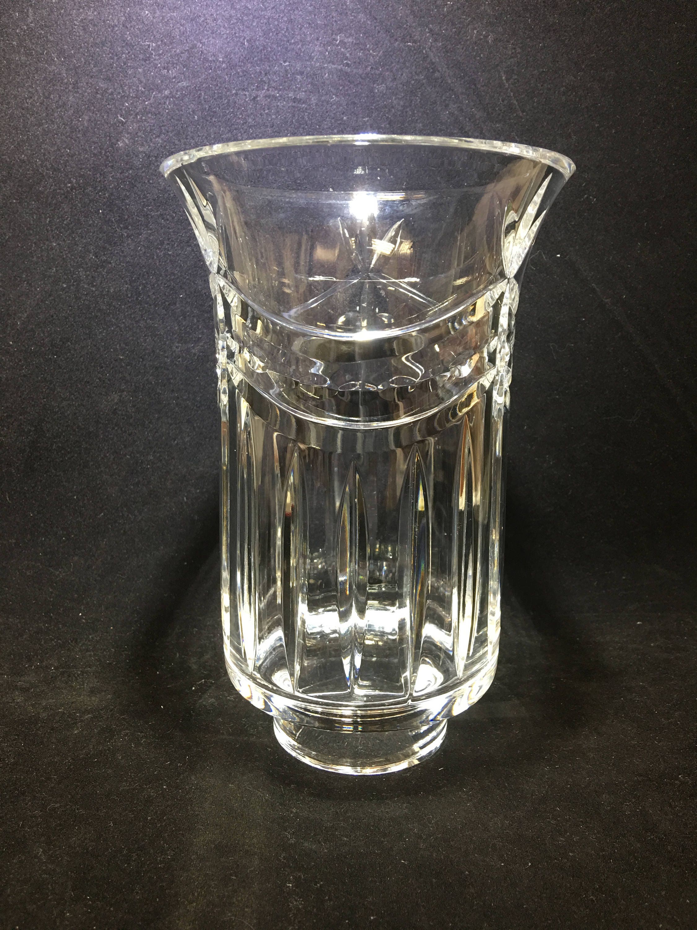 Lovely Lead Crystal Hurricane Candleholder
