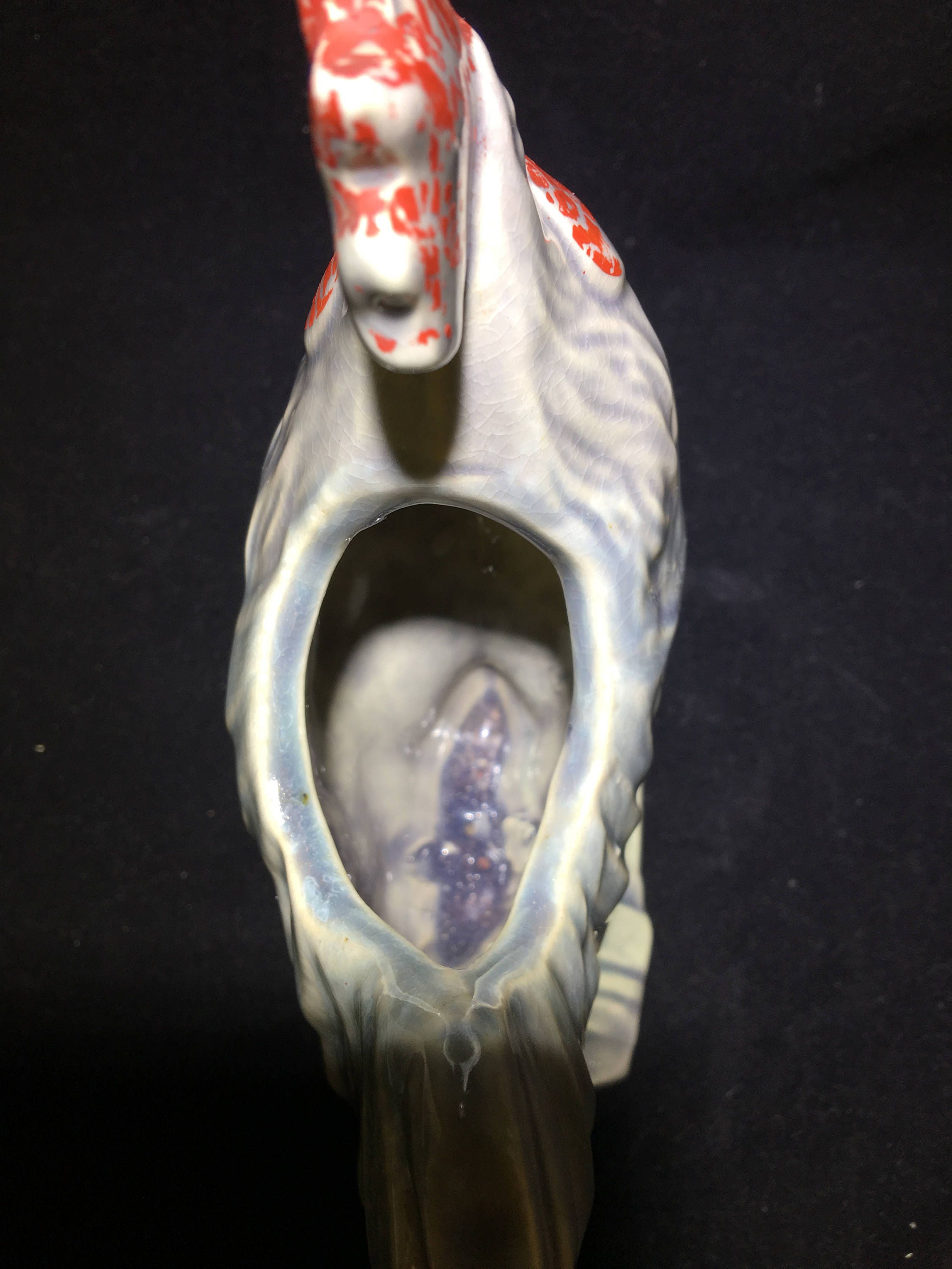 Vintage McCoy Cold Painted Rooster Planter