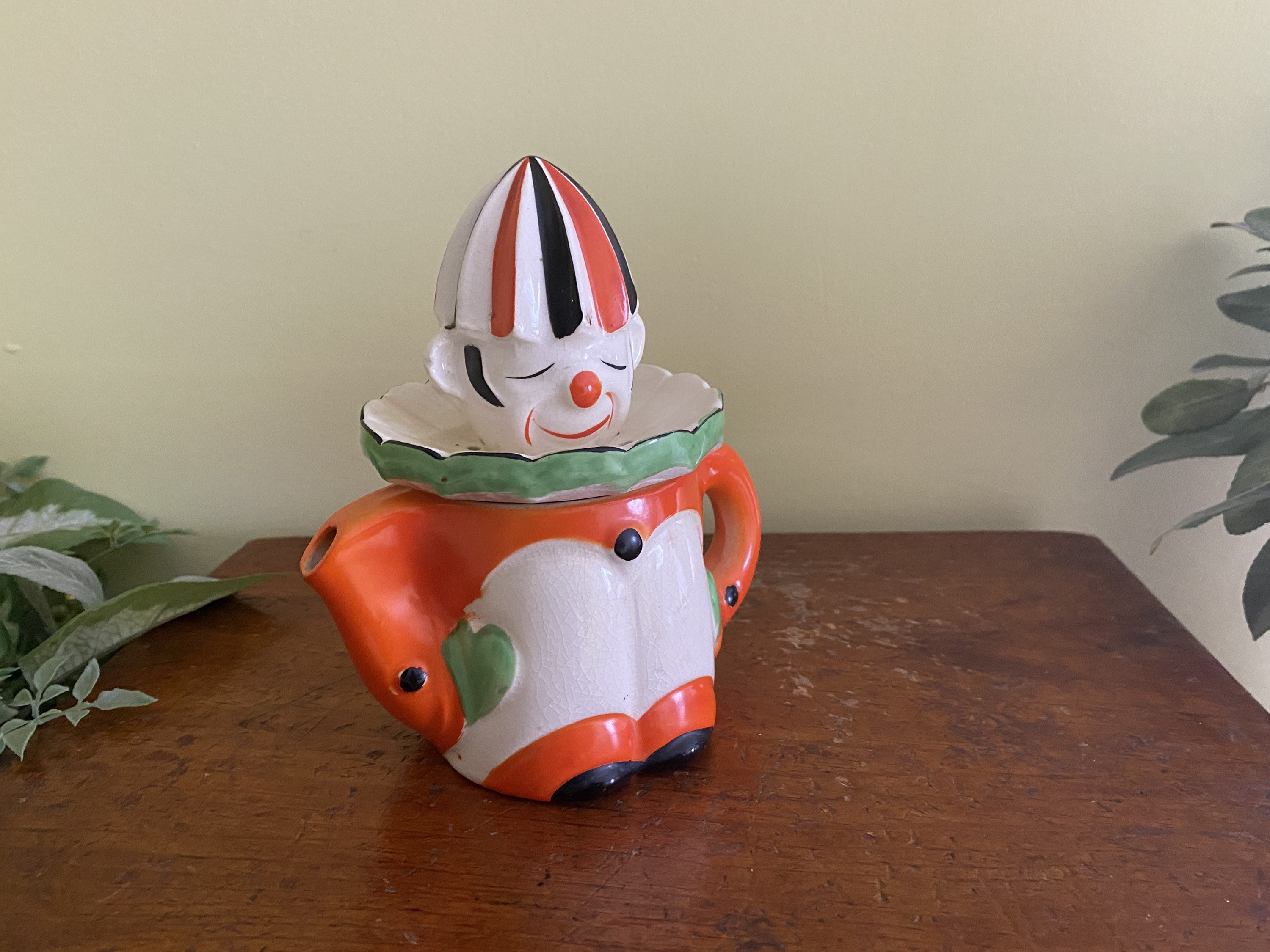 Ceramic Clown Juicer Vintage Made in Japan