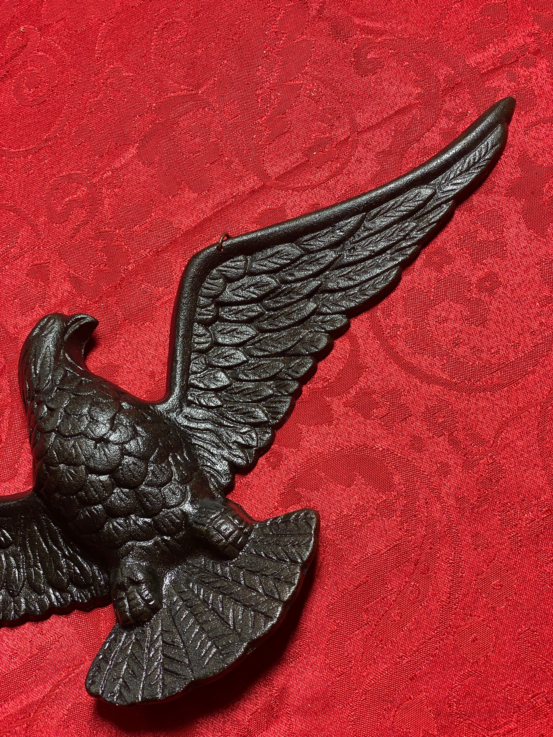Large Cast Iron Eagle Wall Hanging