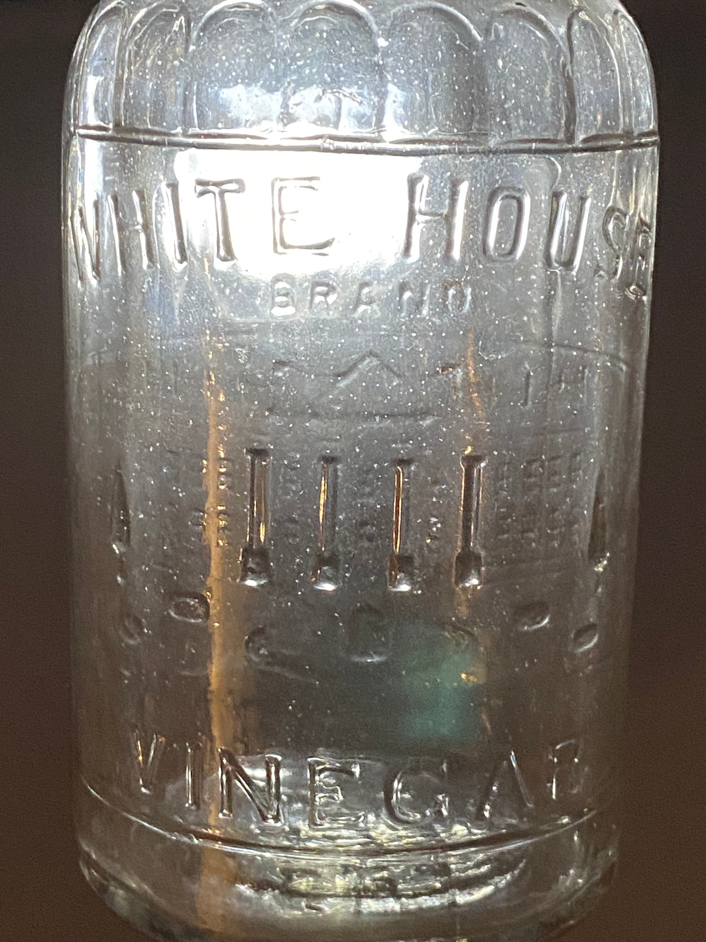 White House Brand Vinegar Bottle