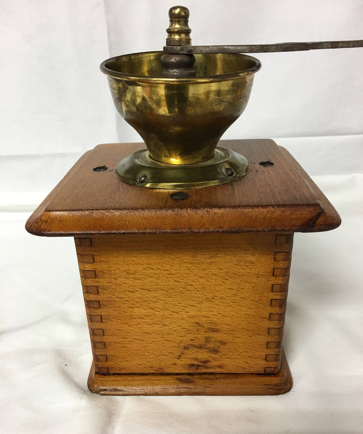 Vintage Early 1900s Brass Coffee Grinder