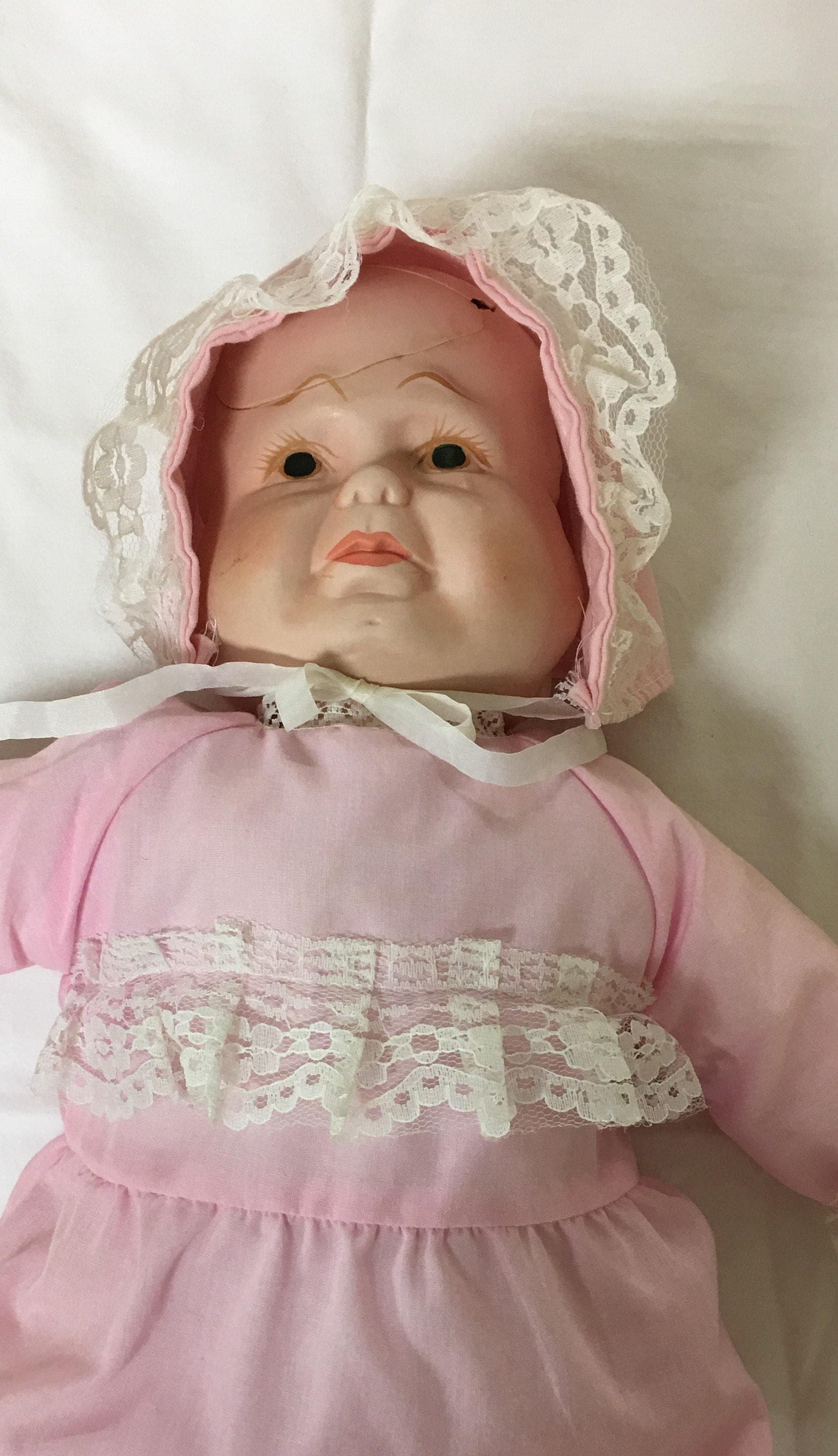 Vintage 3 Faces Porcelain Doll