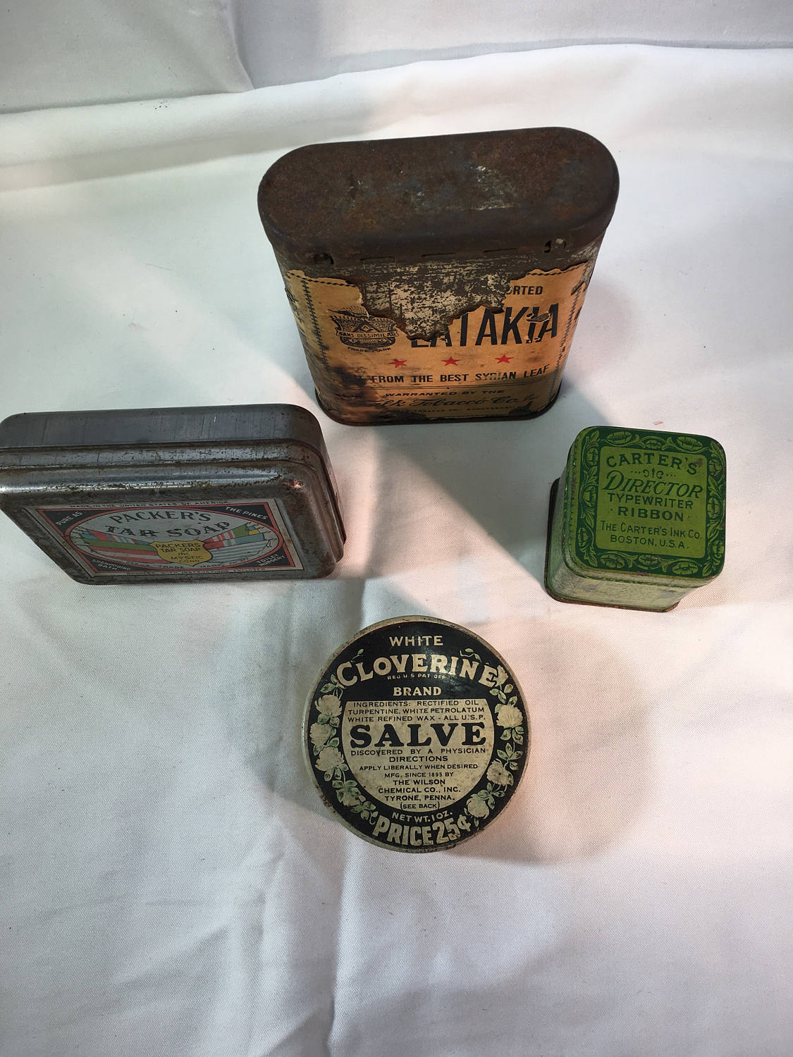 Vintage Small Tins (4)