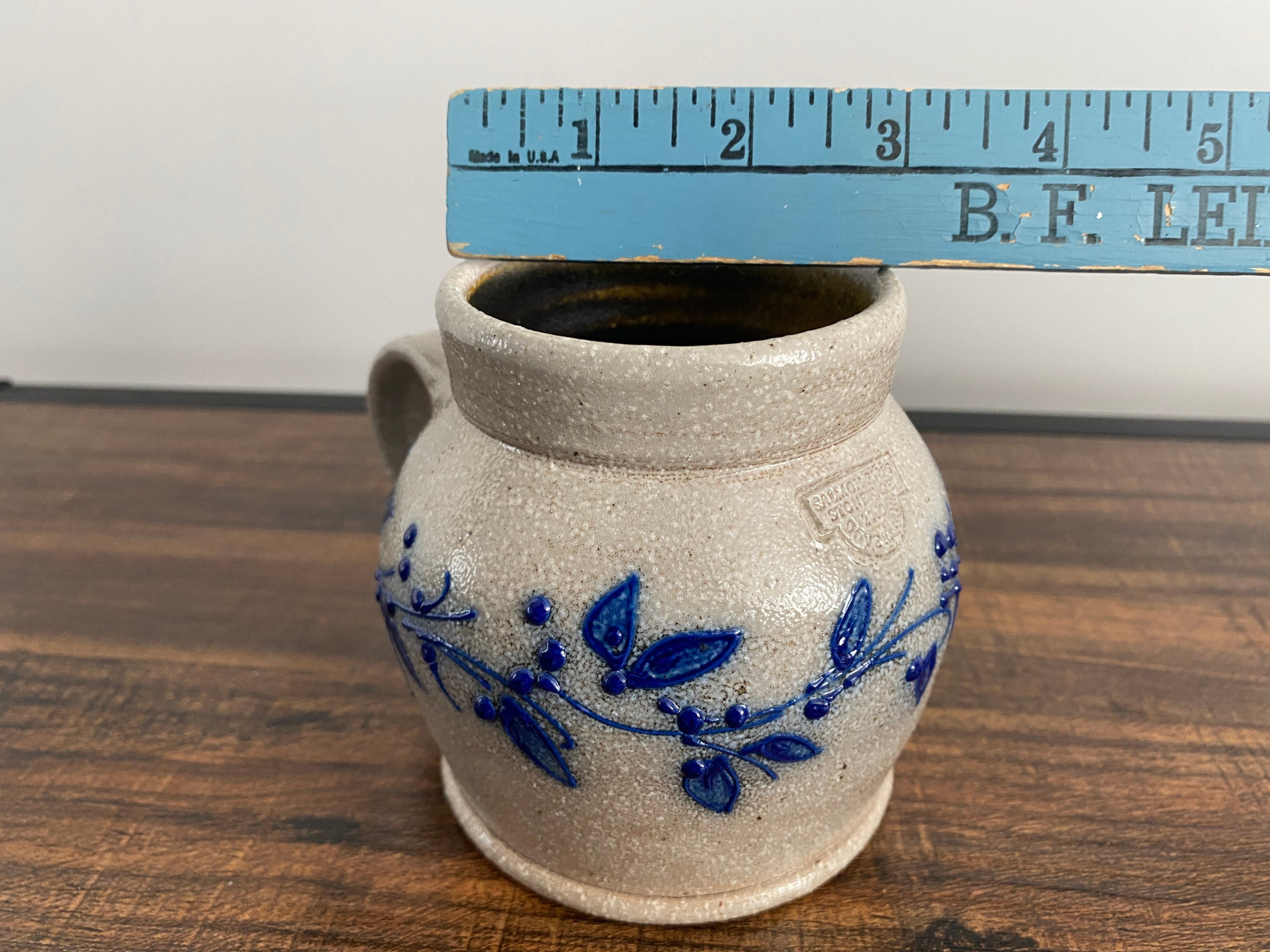 Salmon Falls Stoneware (Dover, New Hampshire) Small Vintage Stoneware Jar