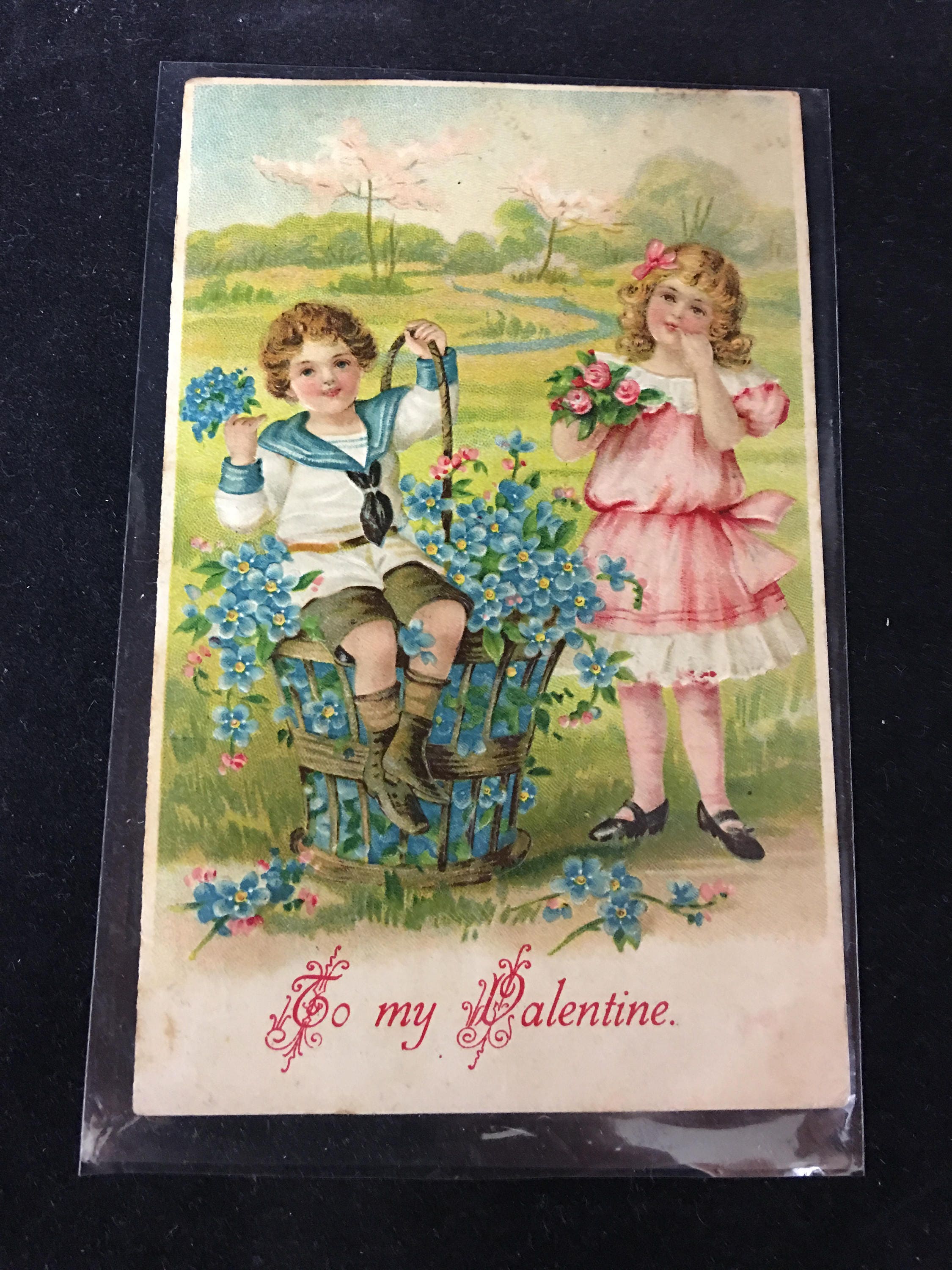 Early 1900s Valentine Day Post Cards - Set of 2