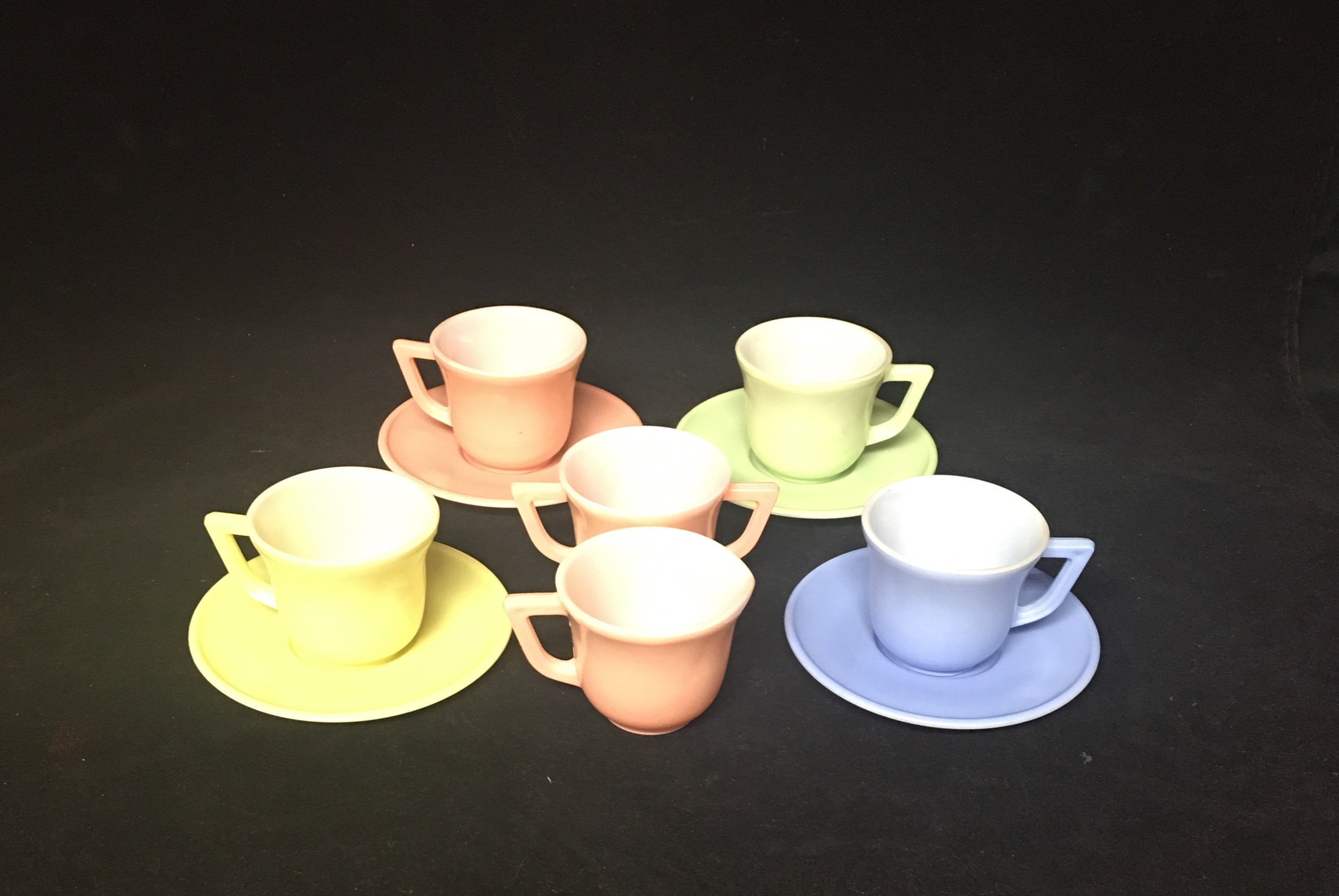 Vintage Hazel Atlas Children's Milk Glass Tea Set