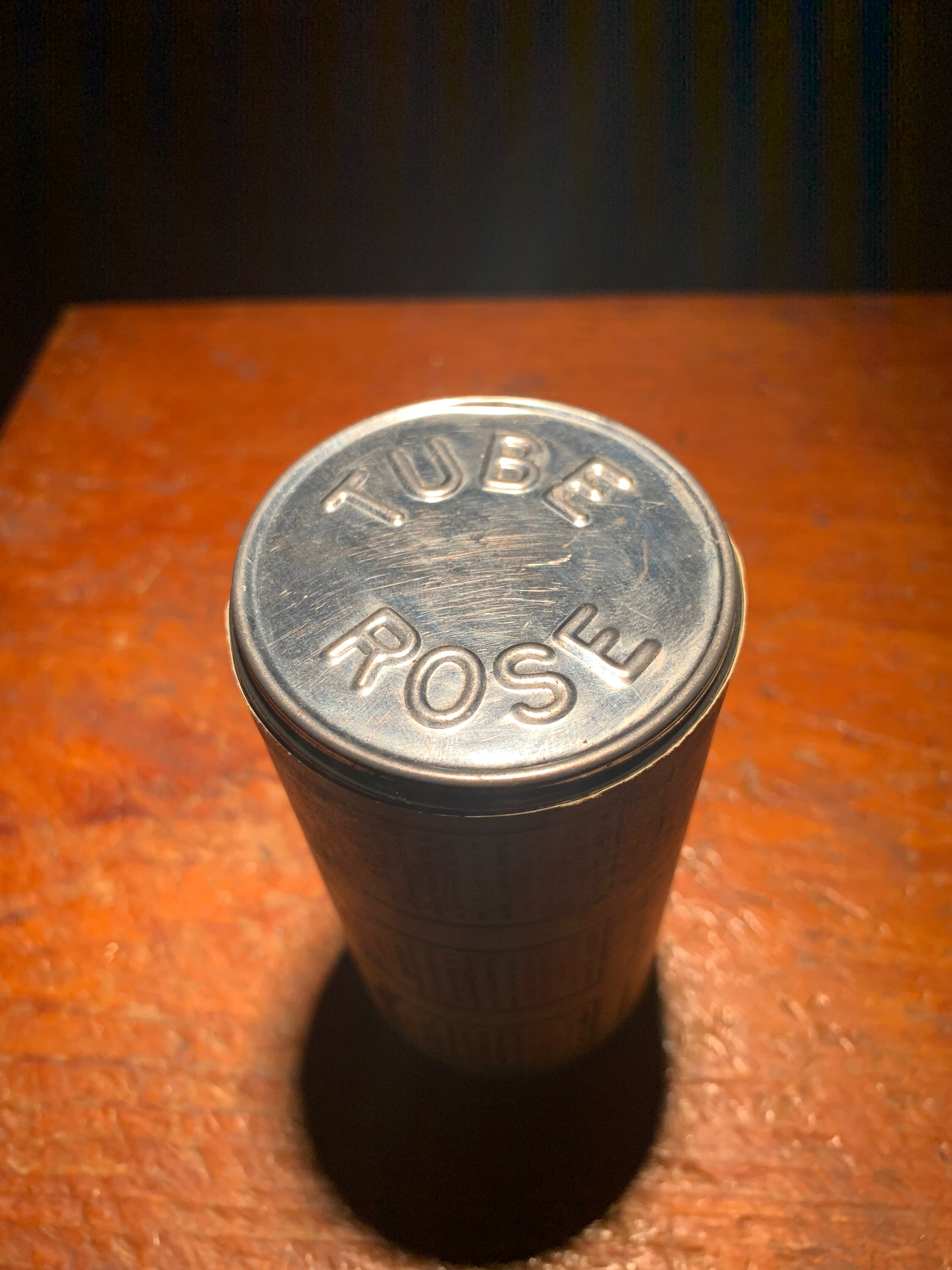 Tube Rose Scotch Snuff Can