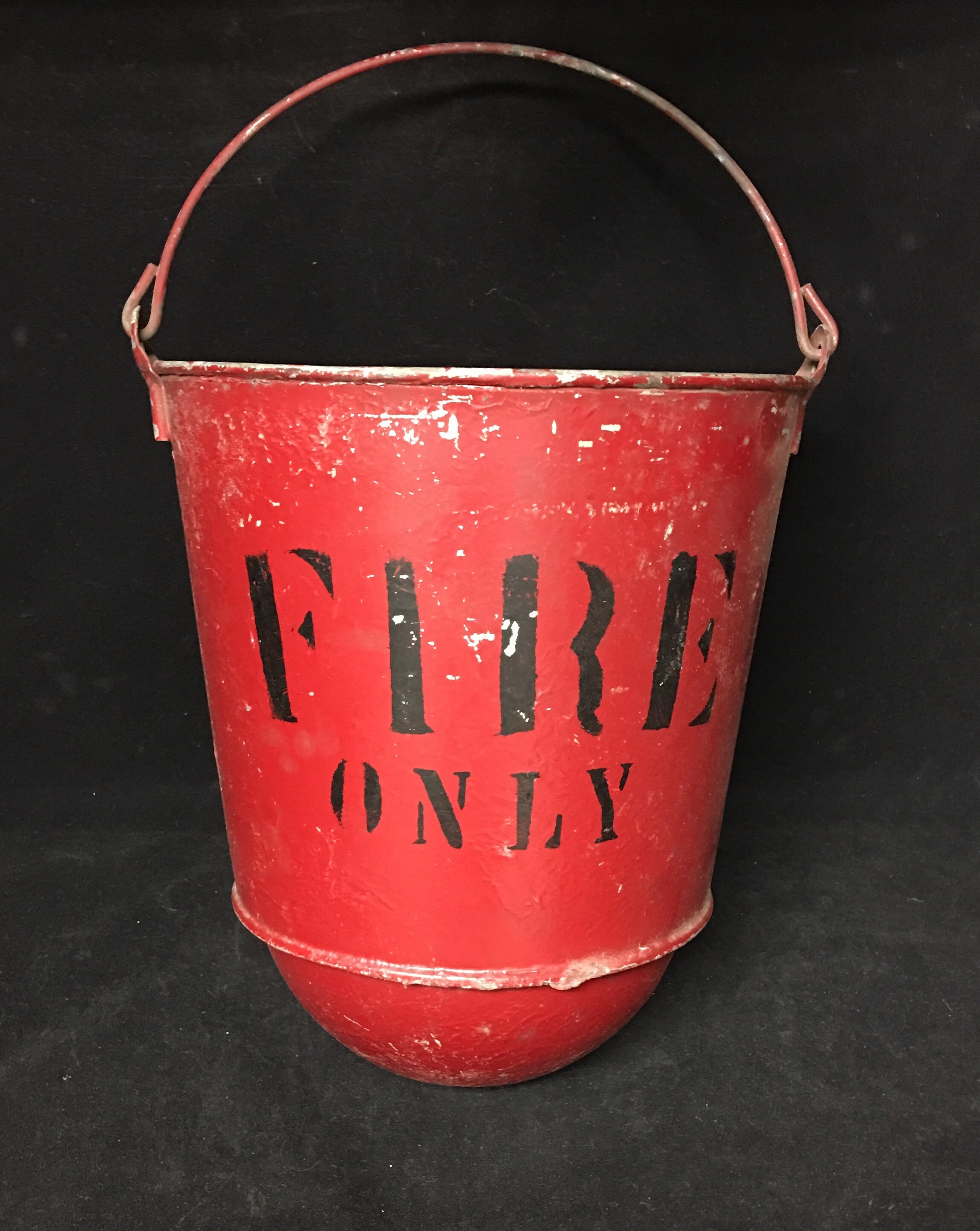 Vintage Hanging Firehouse Fire Bucket
