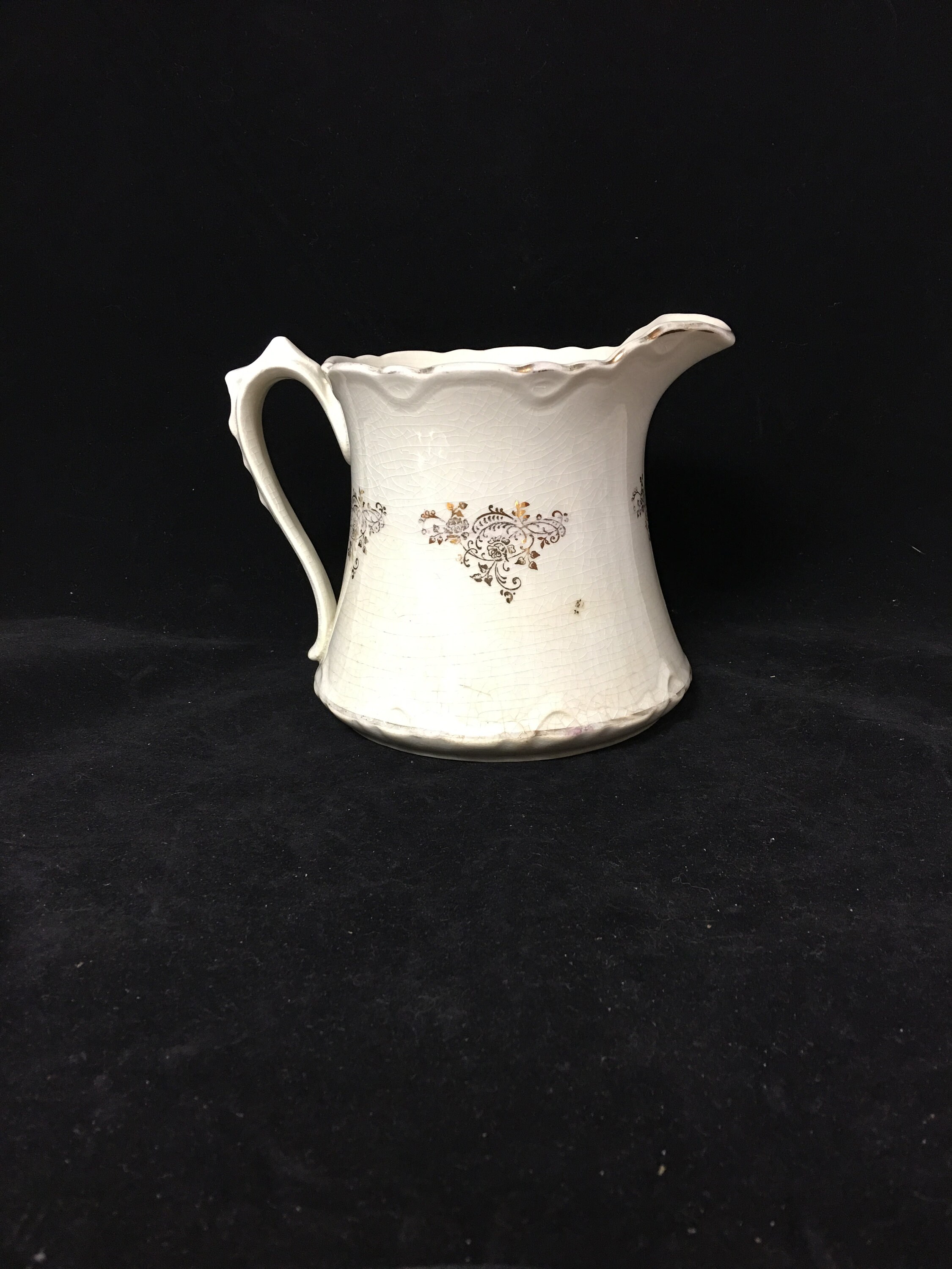 Antique Dresden Water (Flat Bottom) Pitcher