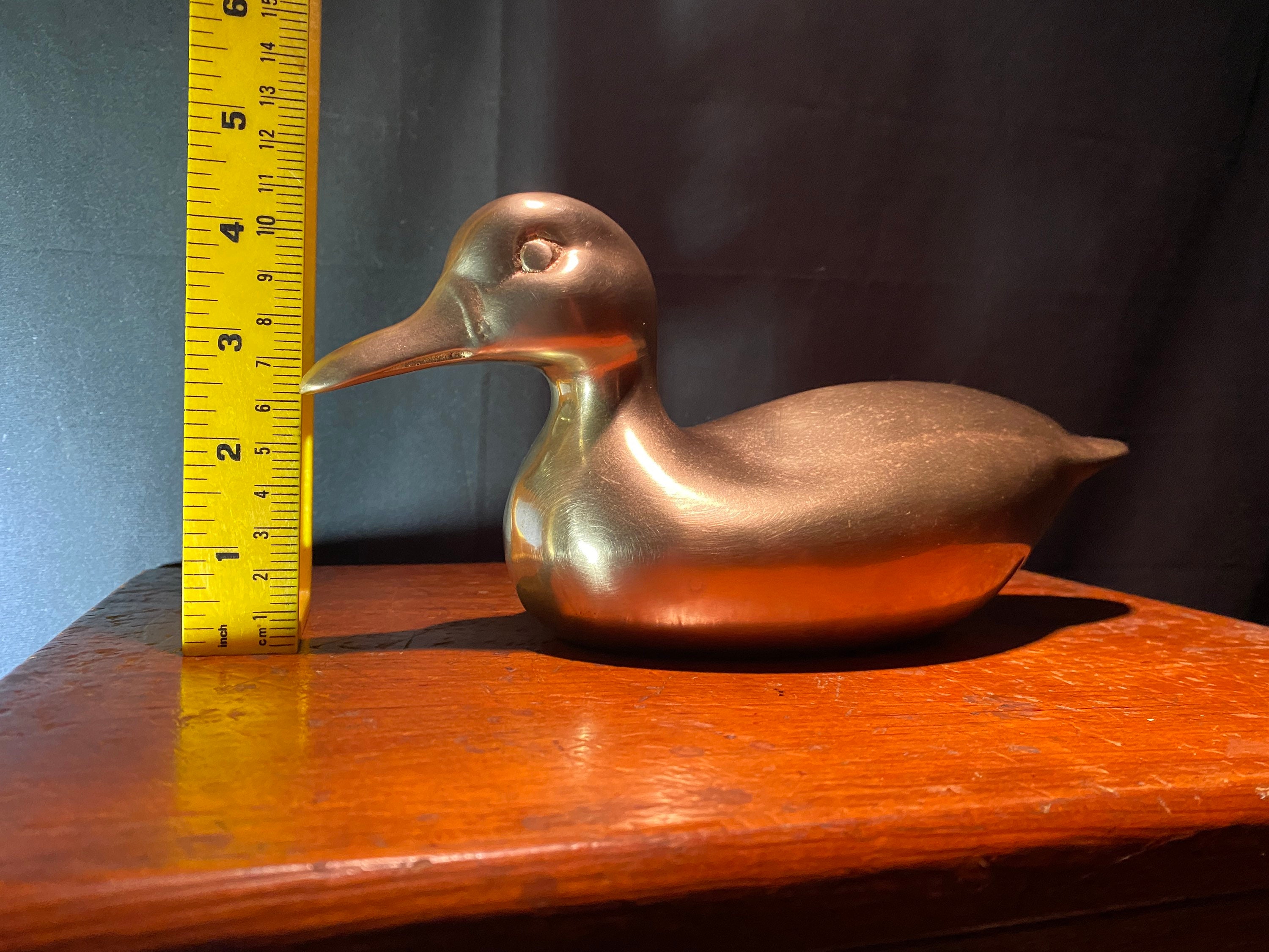 Vintage Brass Duck