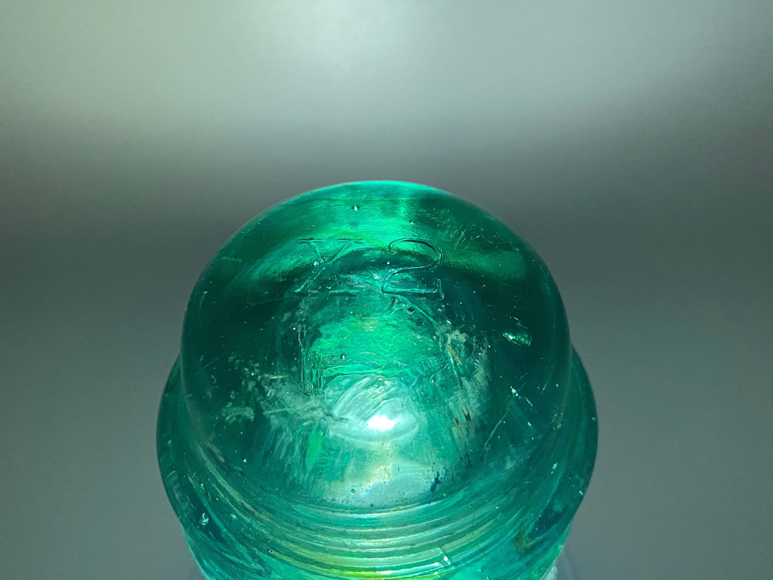 Brookfield Green Glass Insulator