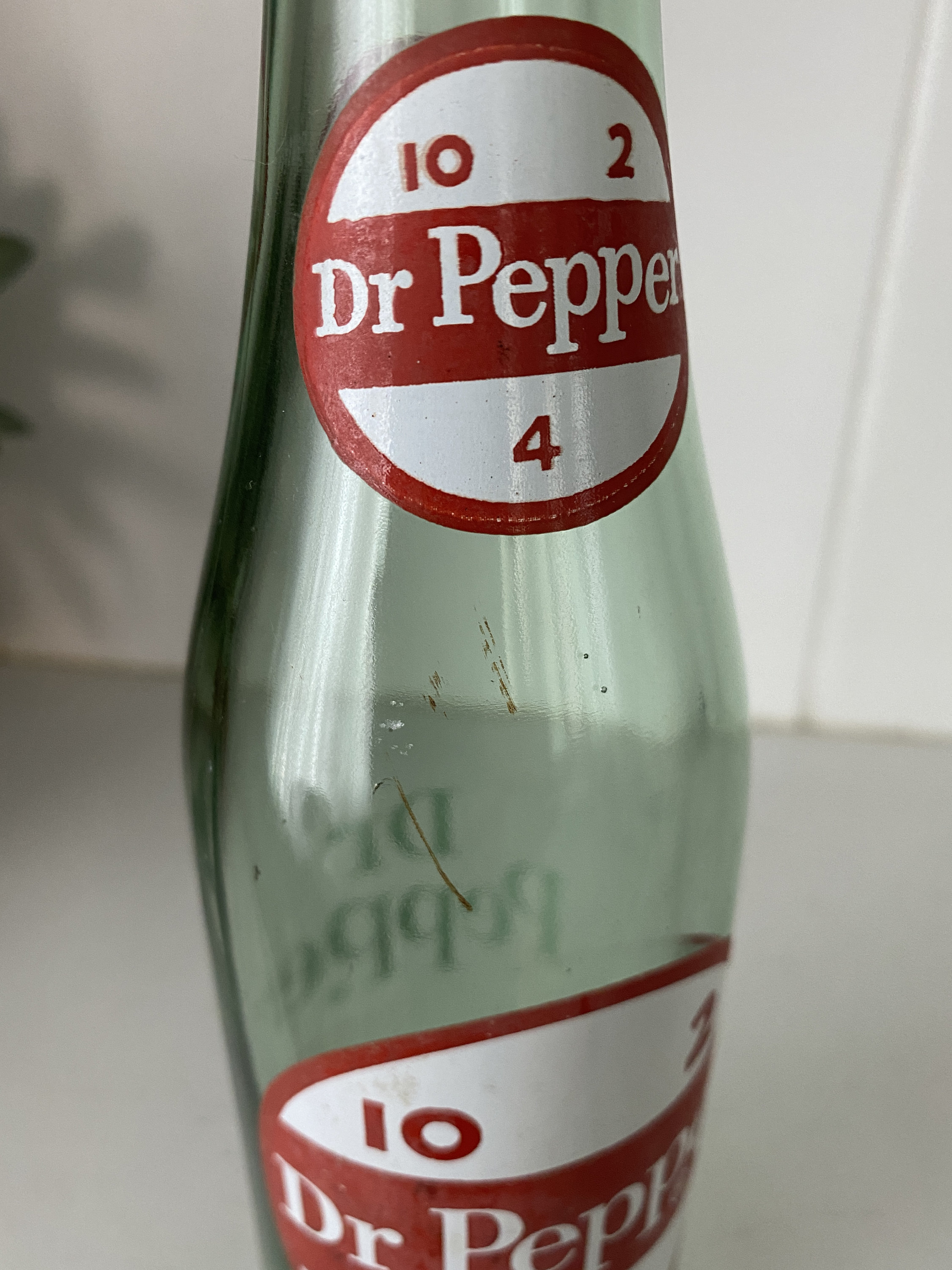 Dr. Pepper Clock Logo Bottle