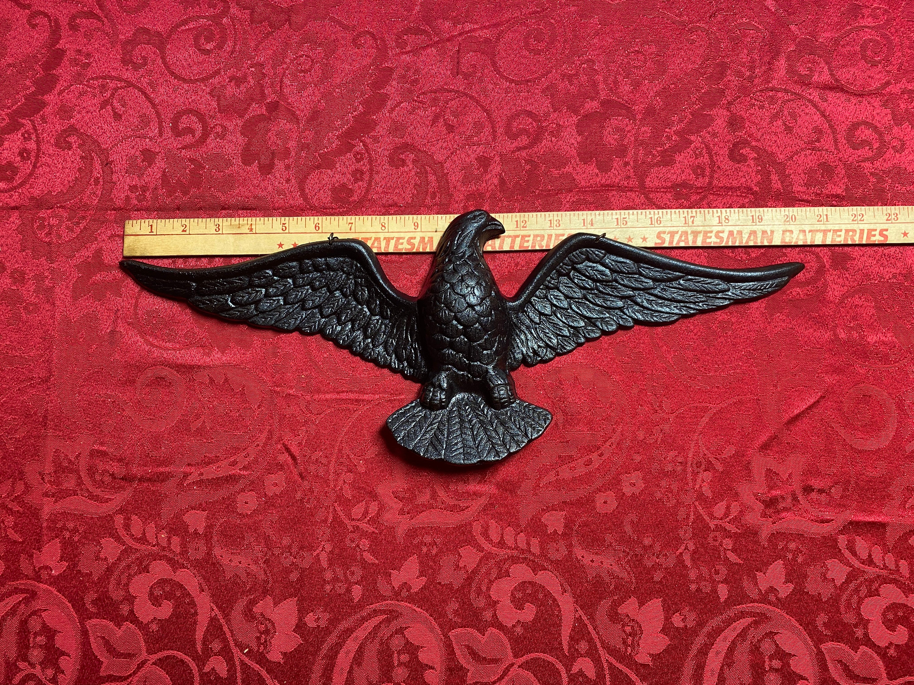 Large Cast Iron Eagle Wall Hanging