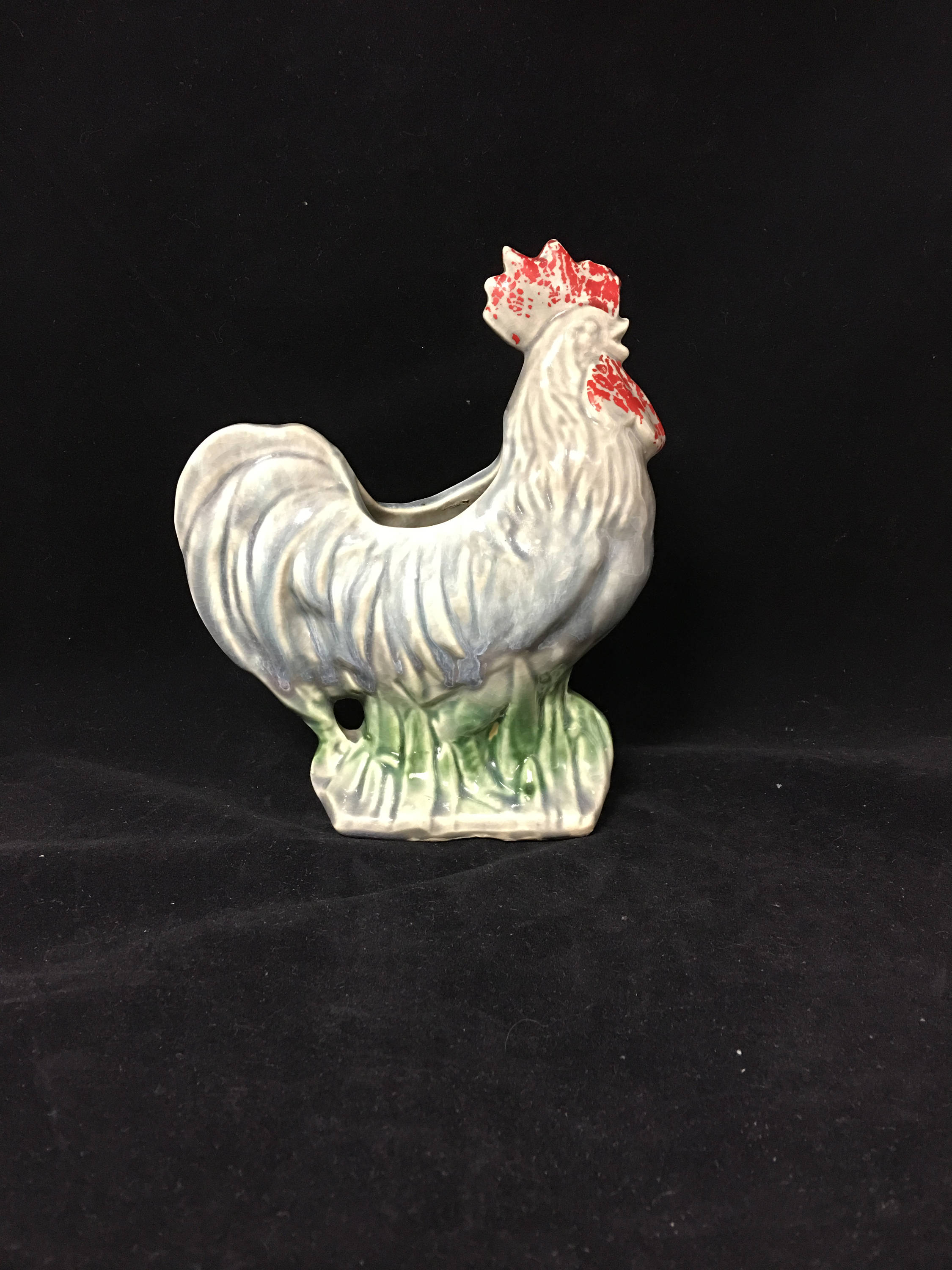 Vintage McCoy Cold Painted Rooster Planter