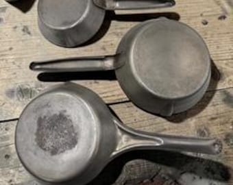 Set of 3 Vintage Cowboy Cast Iron Skillets | Restored Campfire Cookware | Mixed Makers