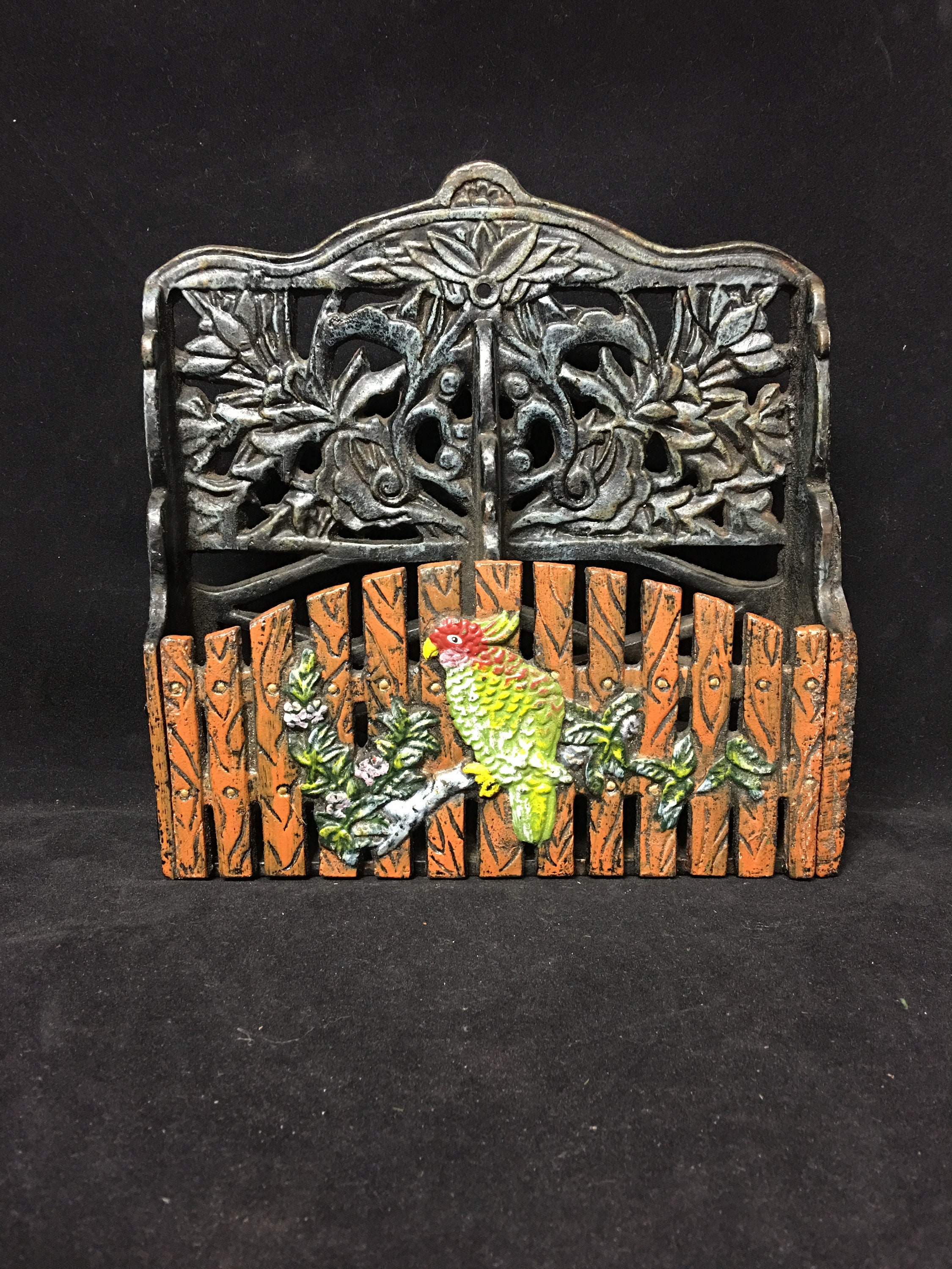 Cast Iron Wall Letter/Desk Organizer