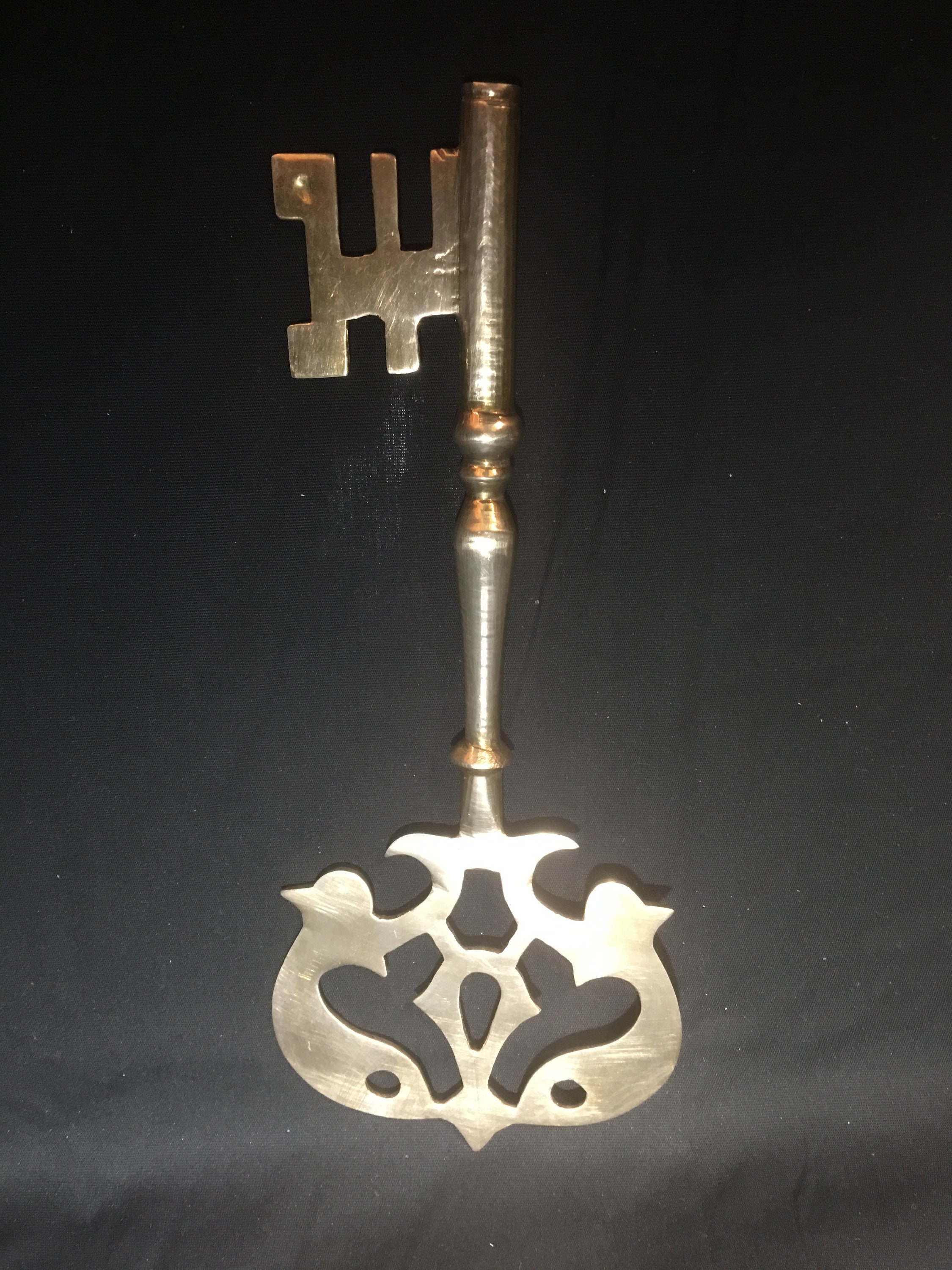 Vintage Brass Skeleton or Church Key, Set of 2