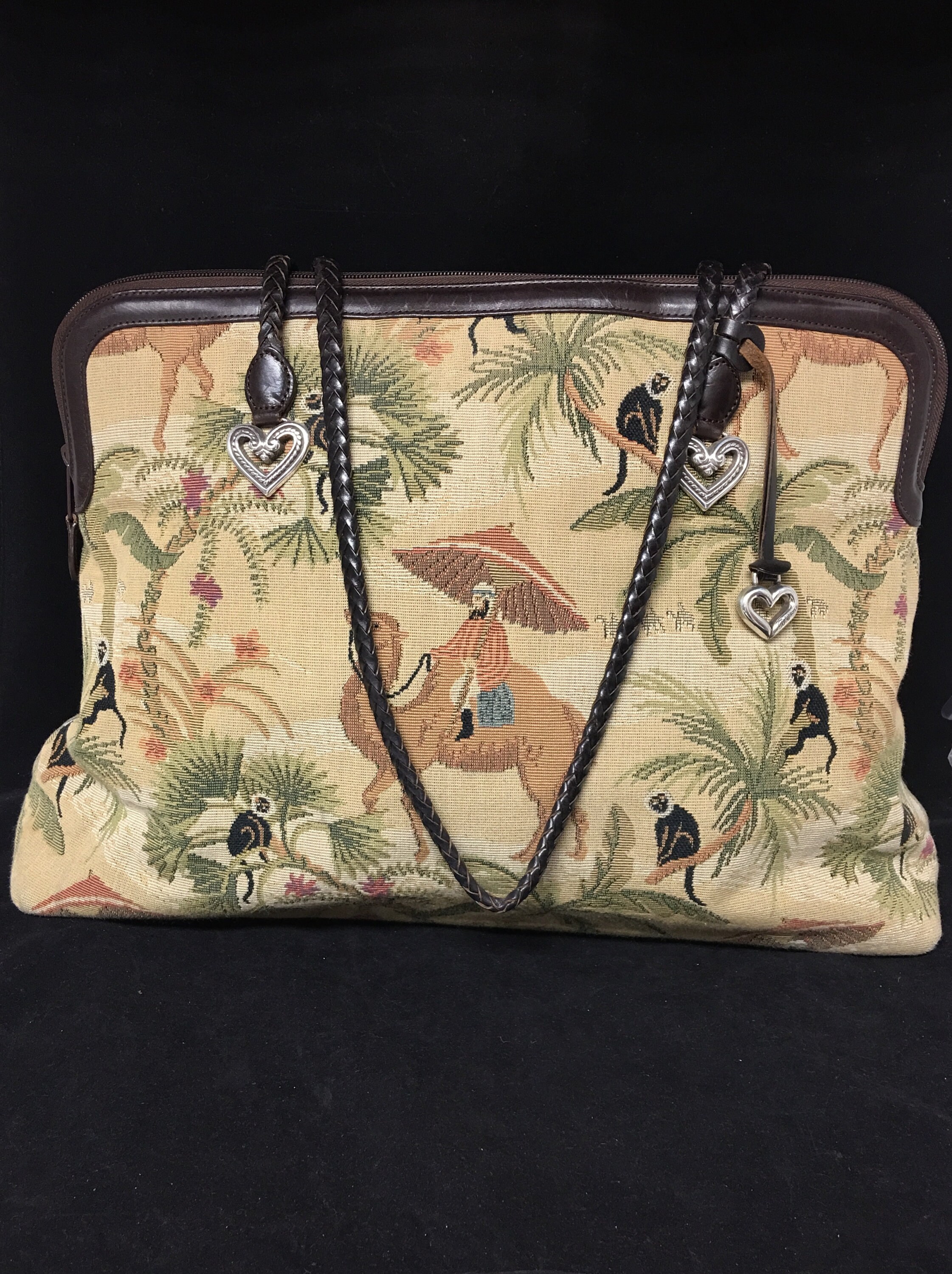 Vintage and Authentic Brighton Tapestry (carpet) Bag