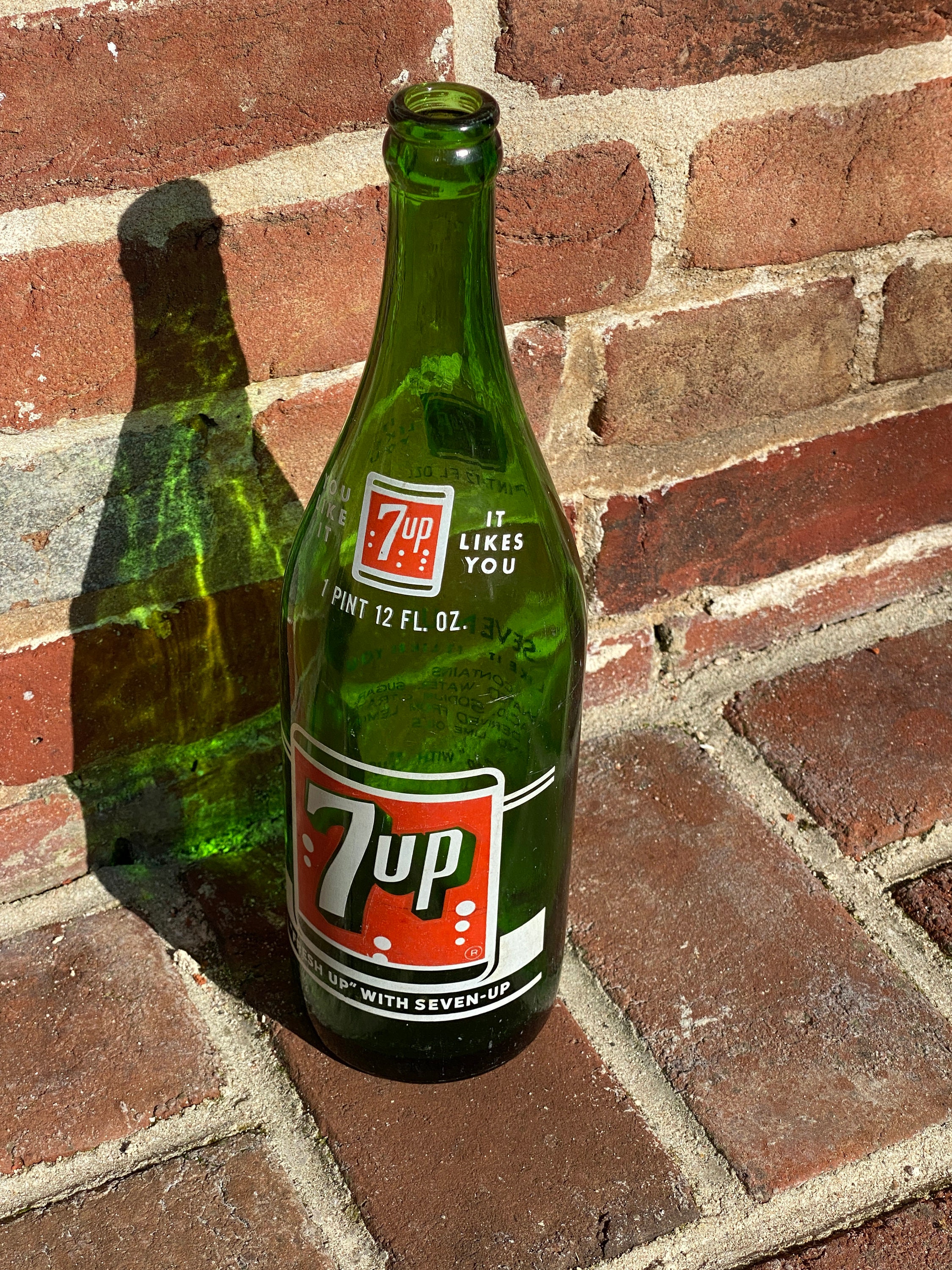 Vintage Bottle Lot No. 4 6 Large One Pint 7UP Bottles in Etsy