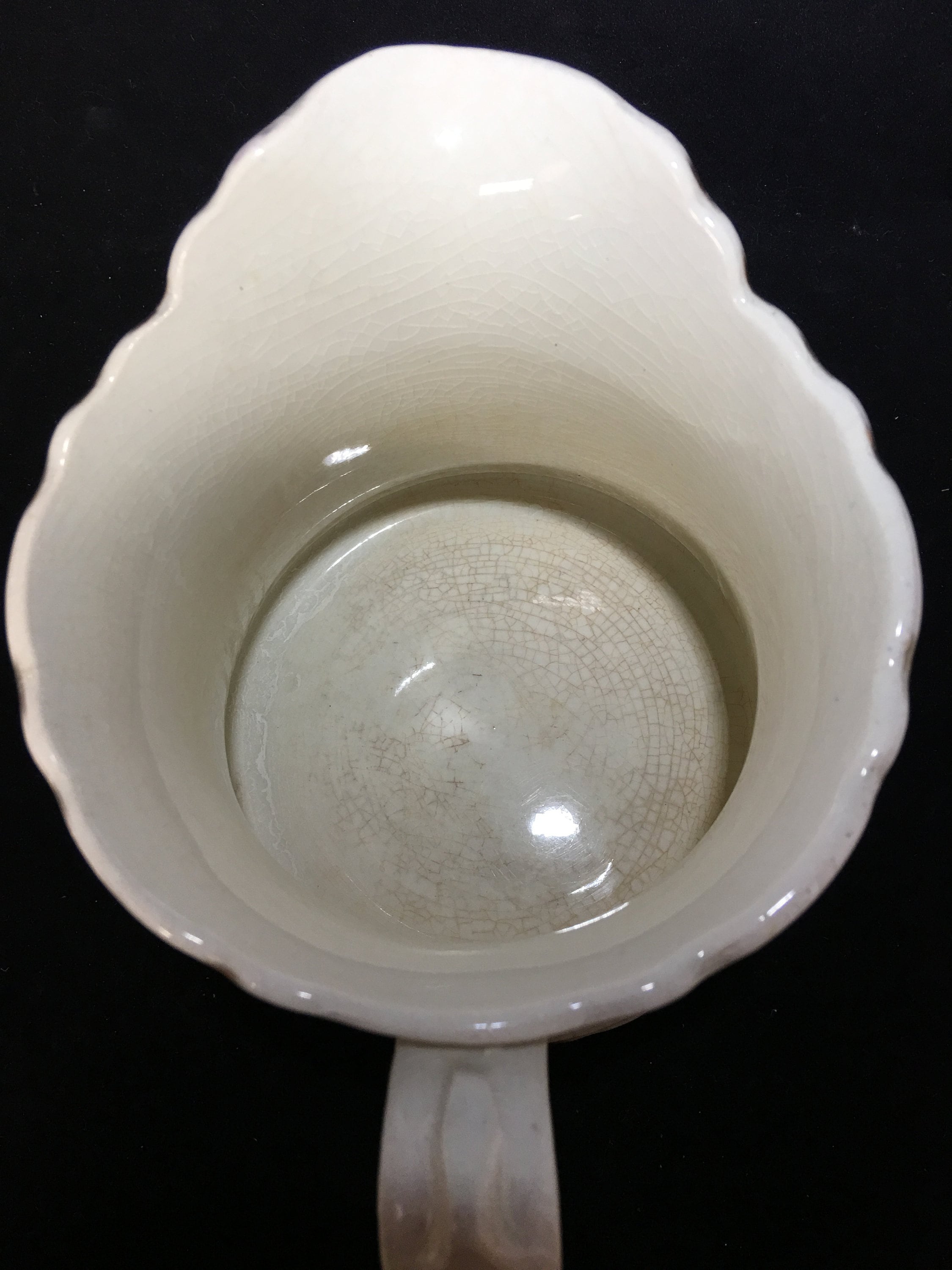 Antique Dresden Water (Flat Bottom) Pitcher