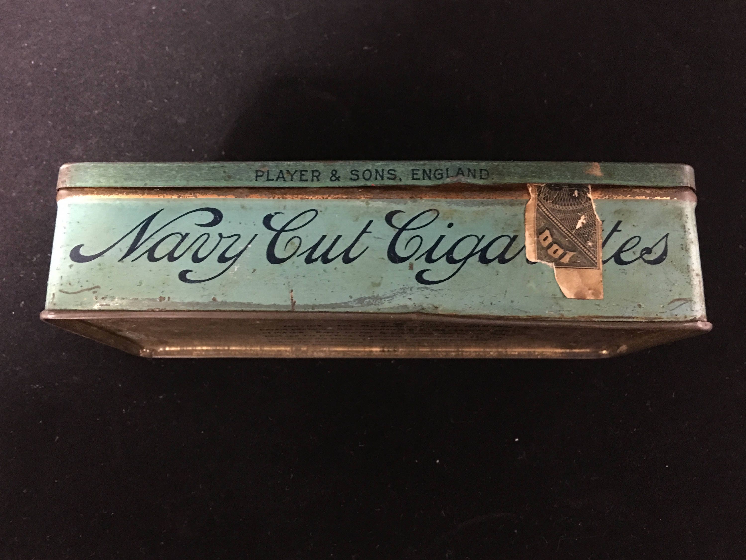 Player's Navy Cut Cigarette Tin, Factory No. 6, Port 10-D, 1897 Series