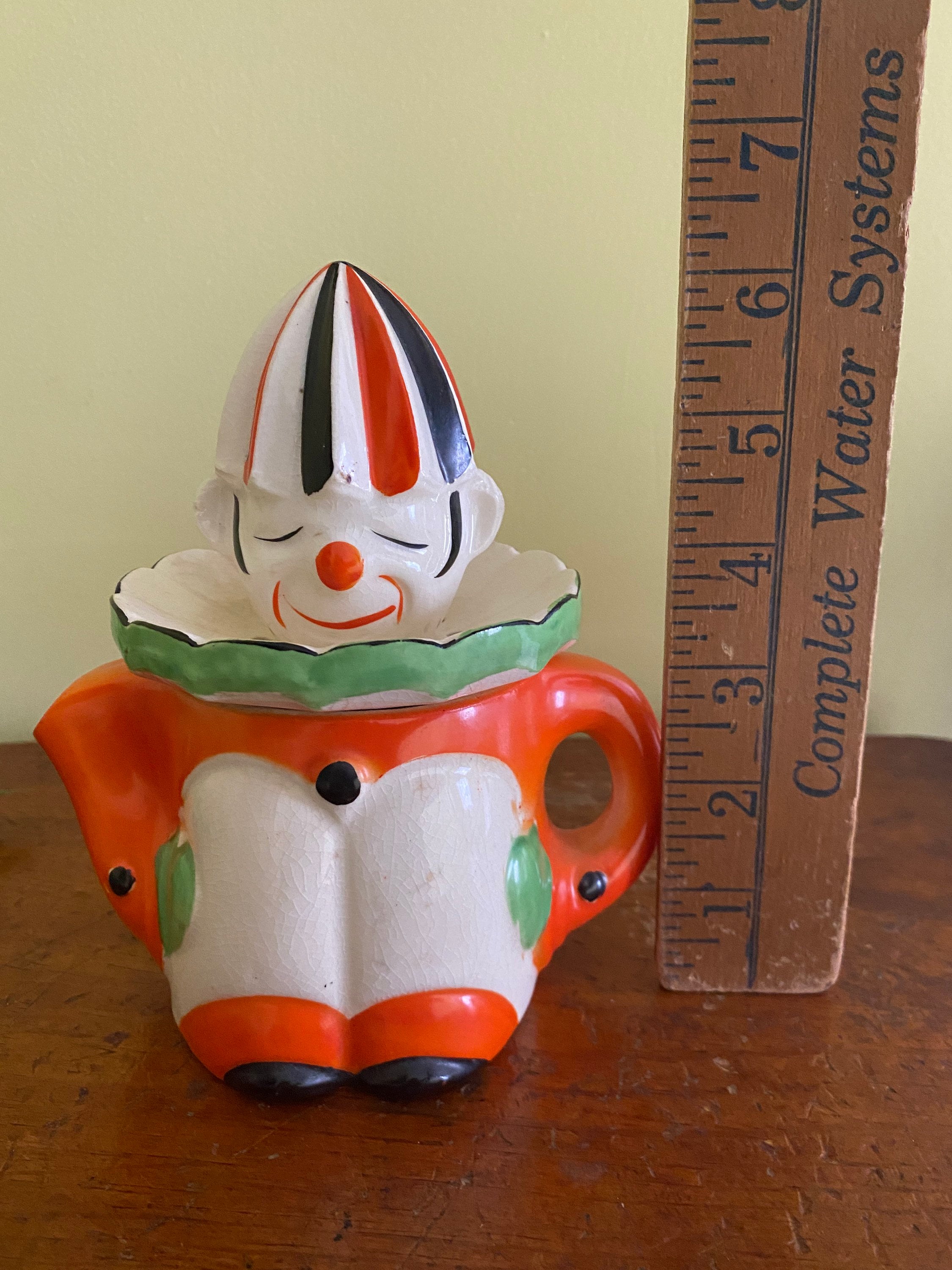 Ceramic Clown Juicer Vintage Made in Japan
