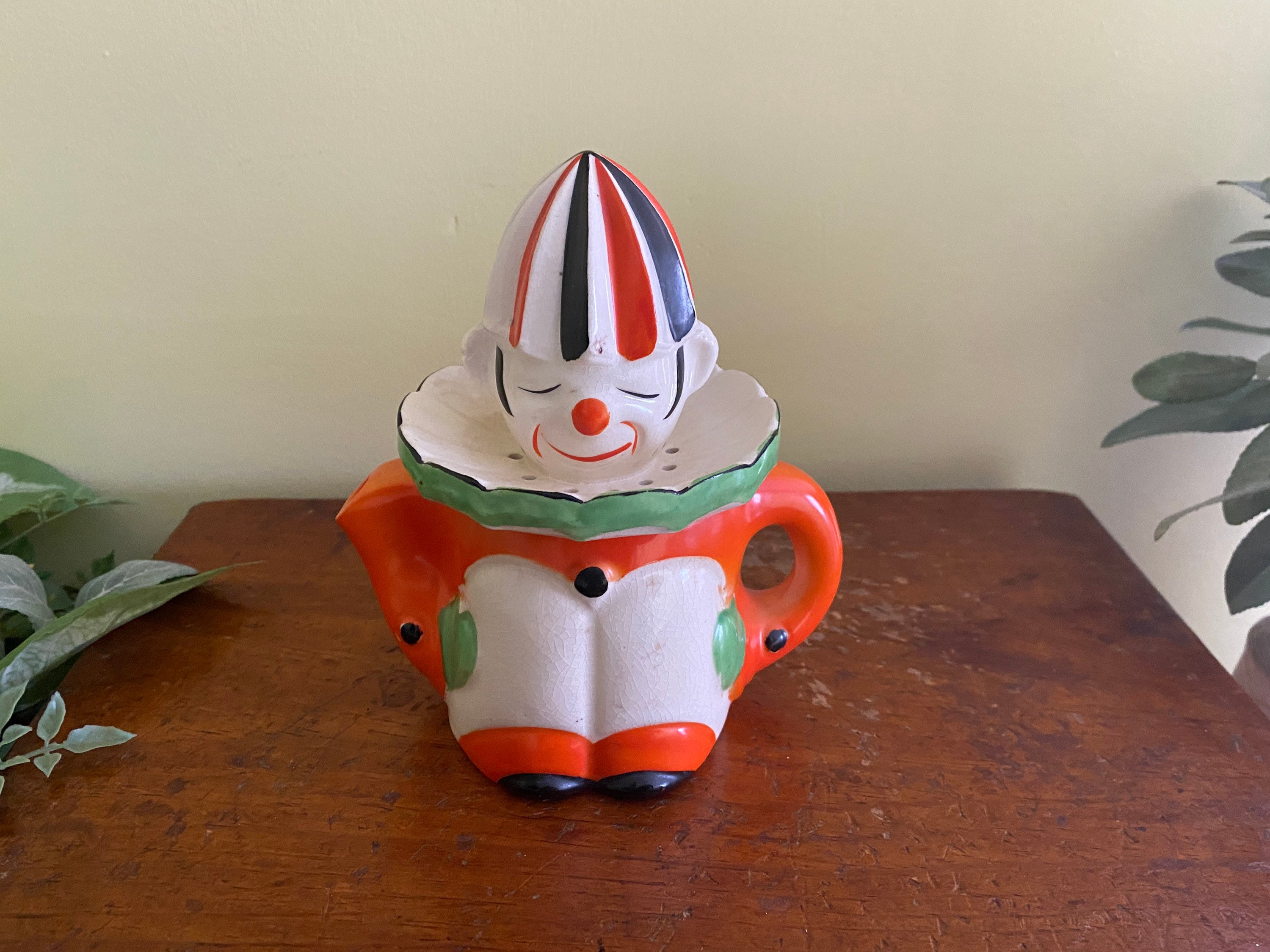 Ceramic Clown Juicer Vintage Made in Japan