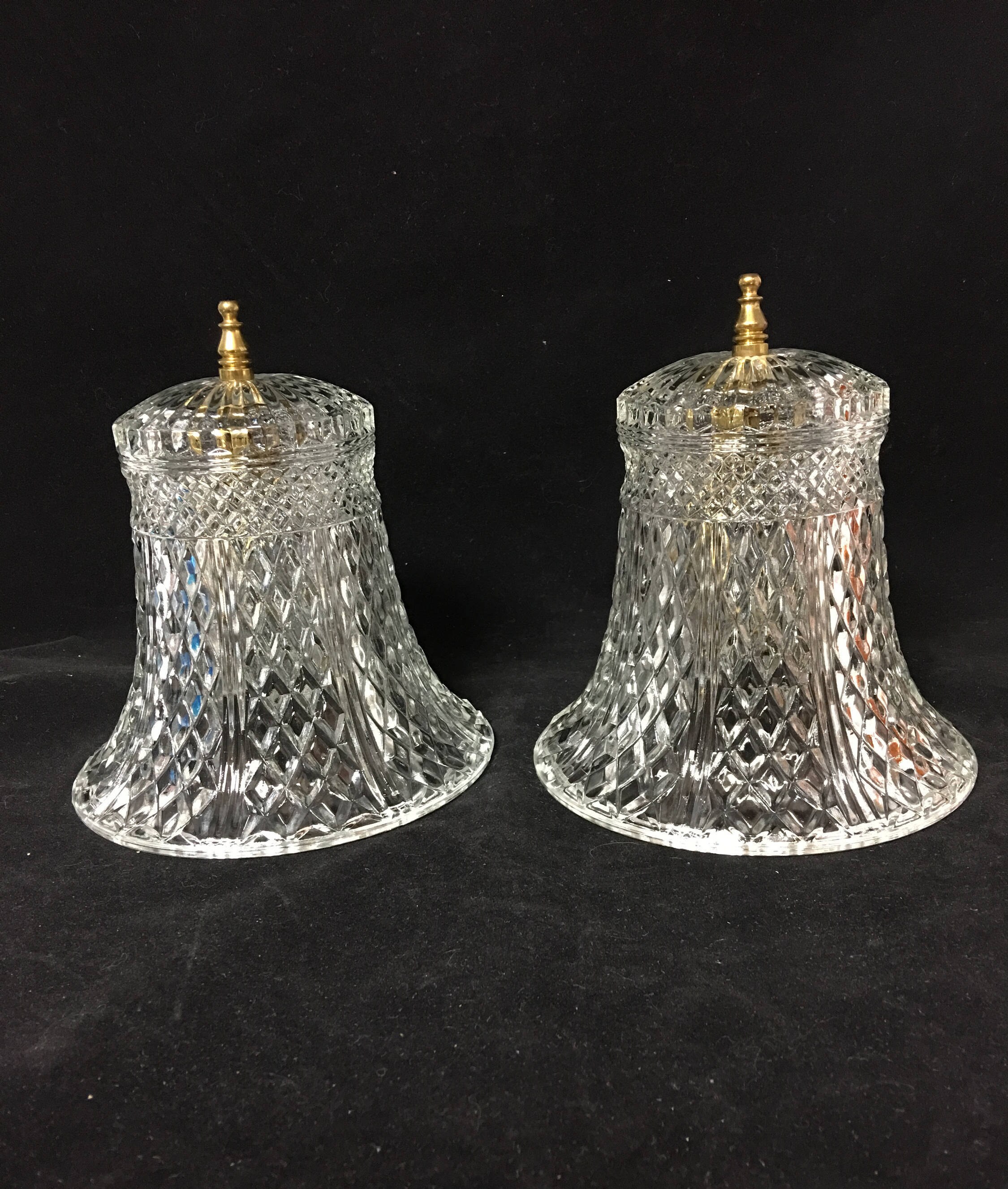 Vintage Cut Glass Convertible Lamp Shade