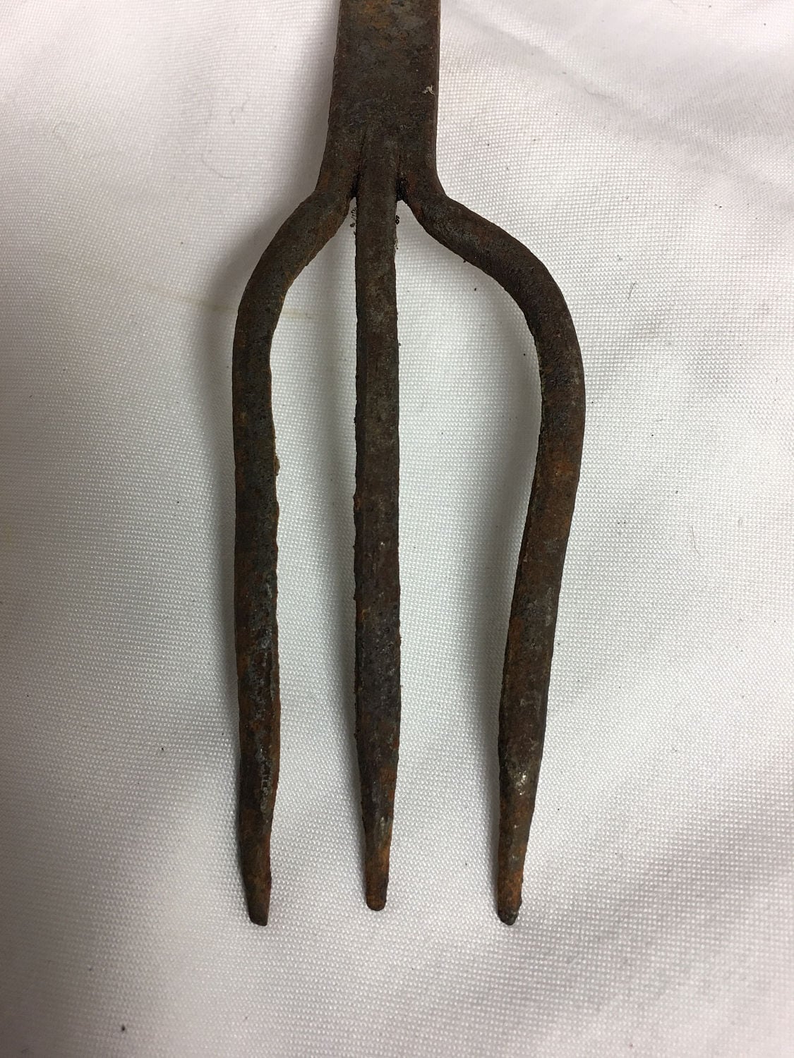 Vintage Hand Long Handle Iron Fork
