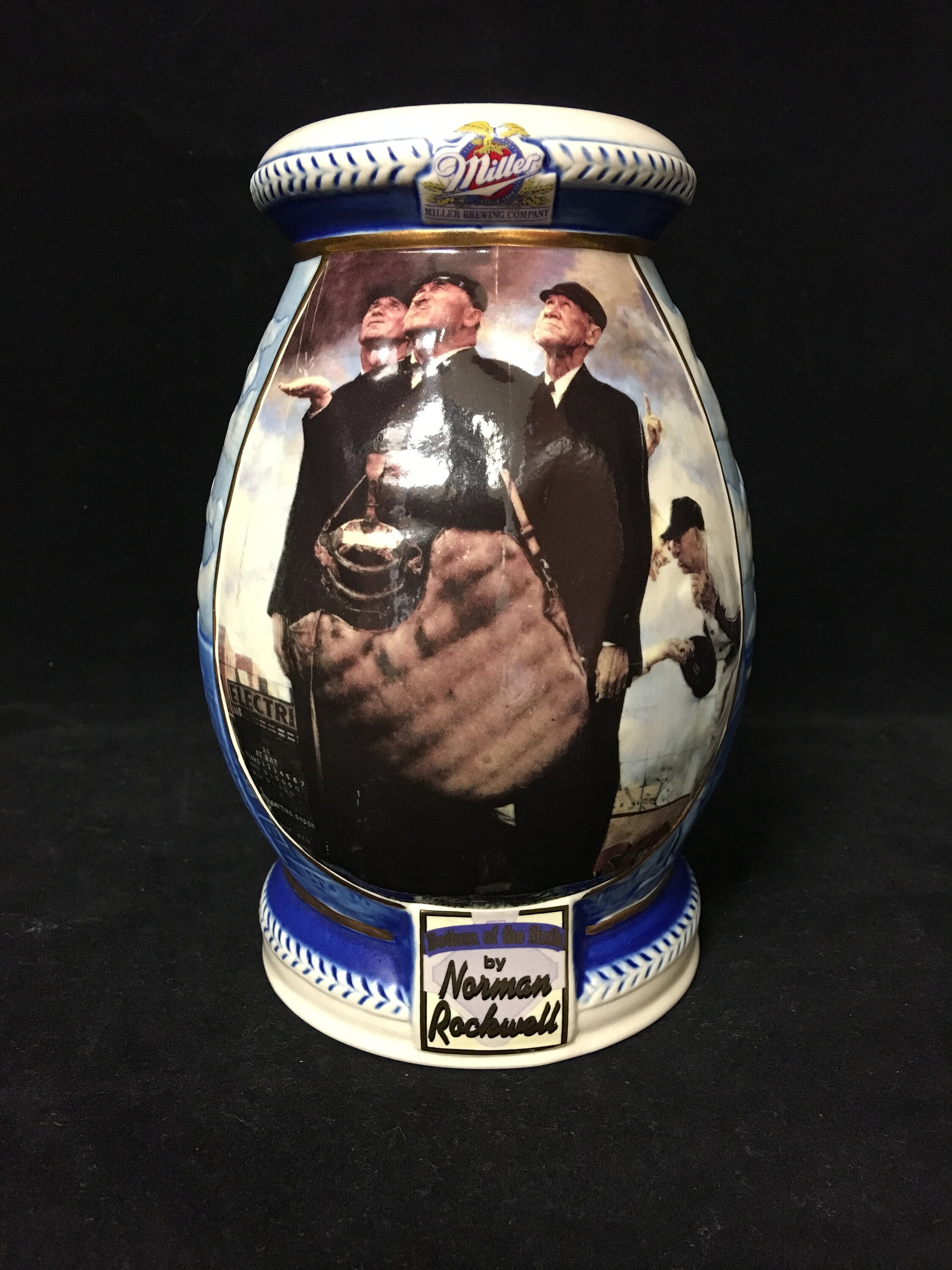 Vintage Miller Brewing Company Stein, Bottom of the Sixth by Norman