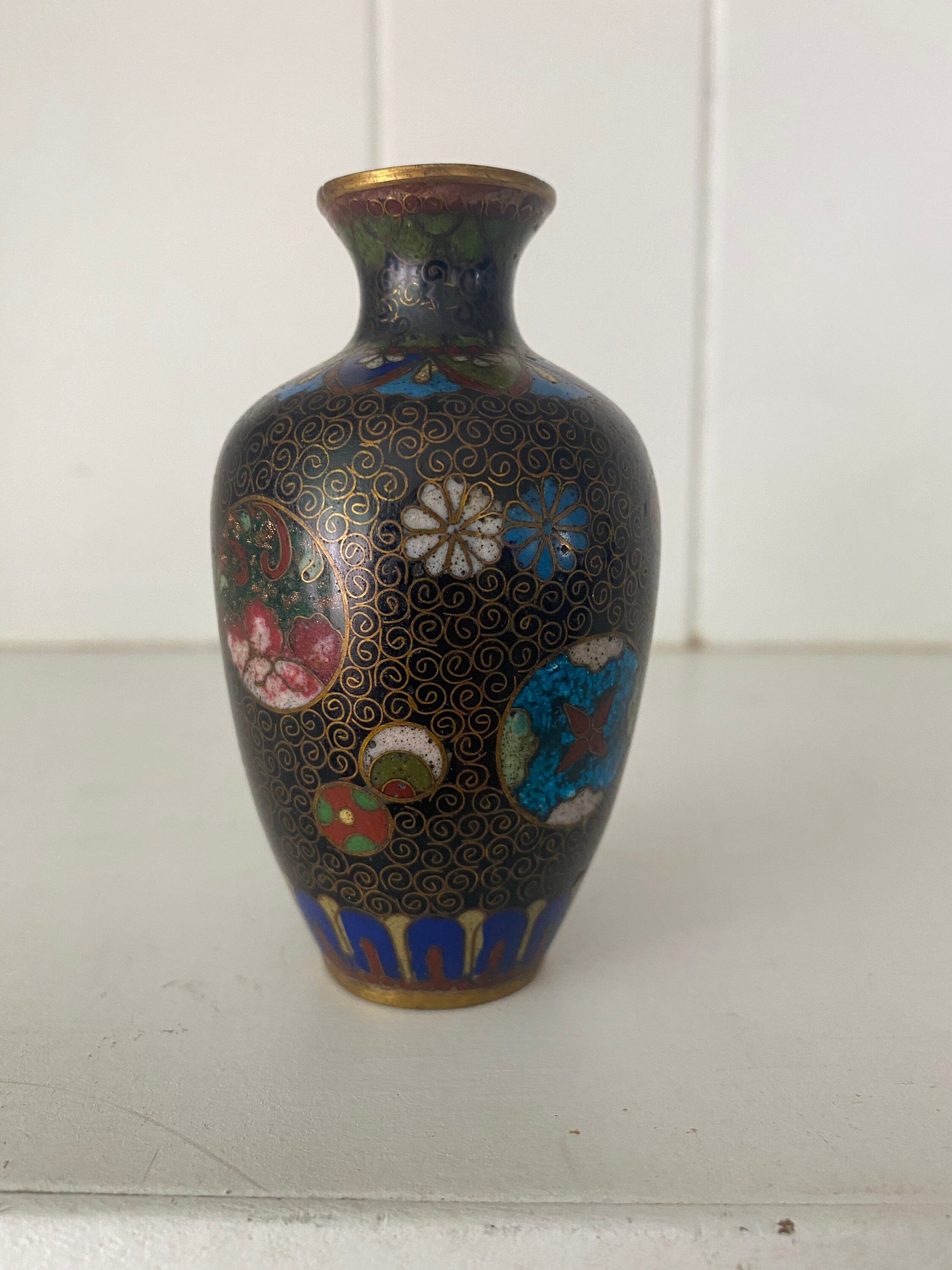 Two Vintage Japanese Miniature Vases