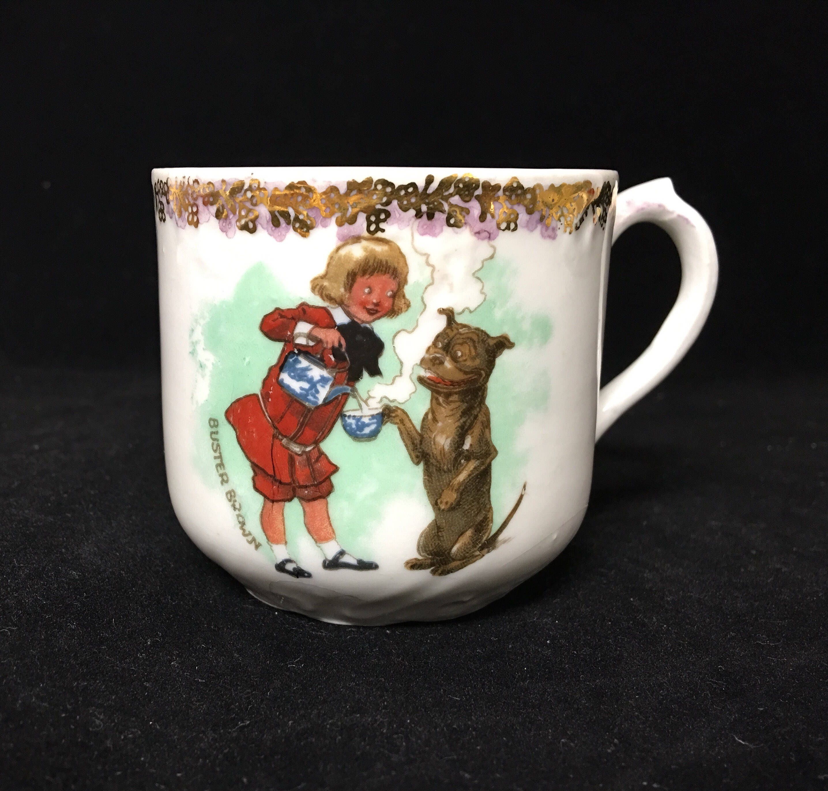 Vintage Buster Brown Children's Tea Cup