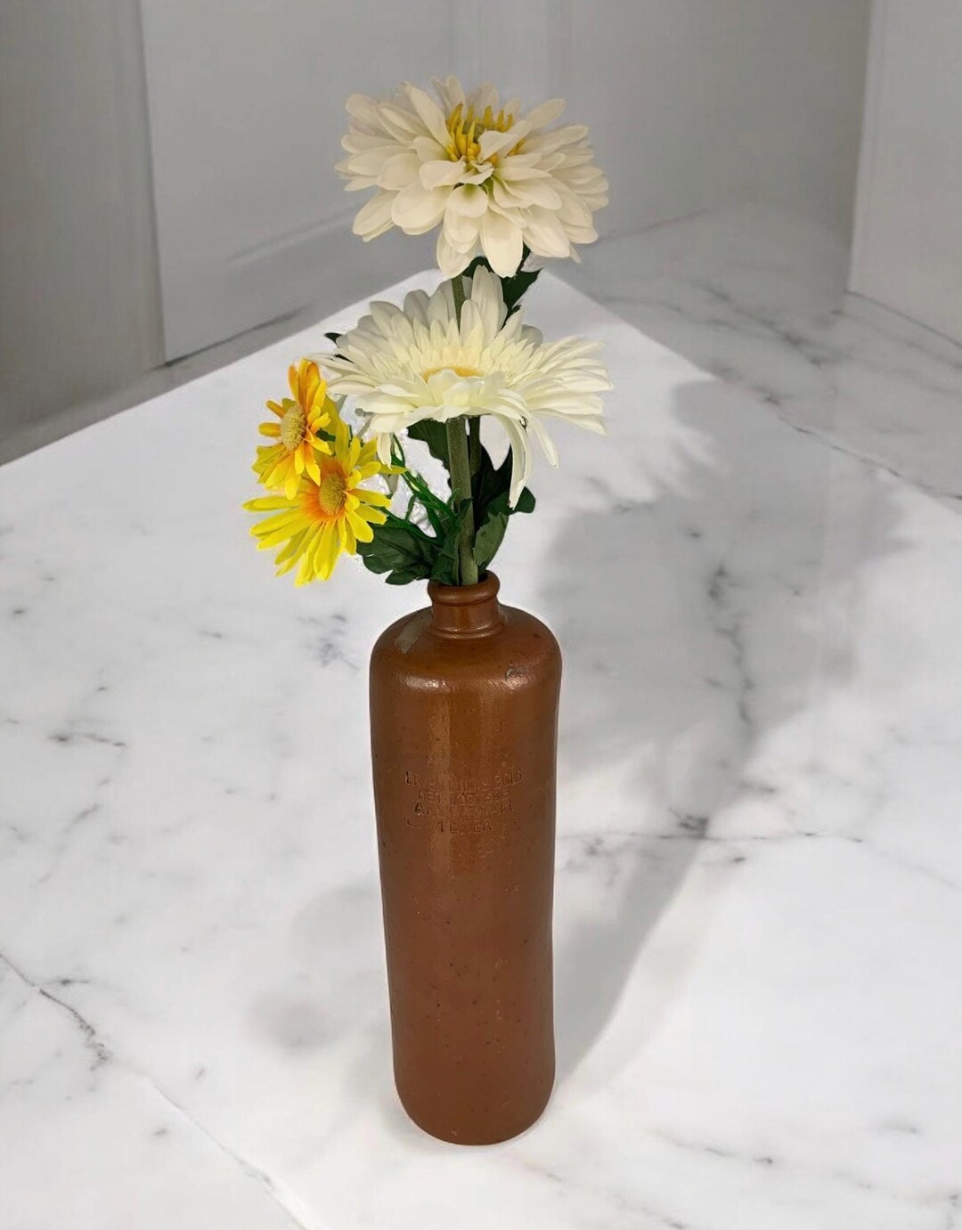 Vintage Erven Lucas Bols Amsterdam Stoneware Saltglaze Gin Bottle