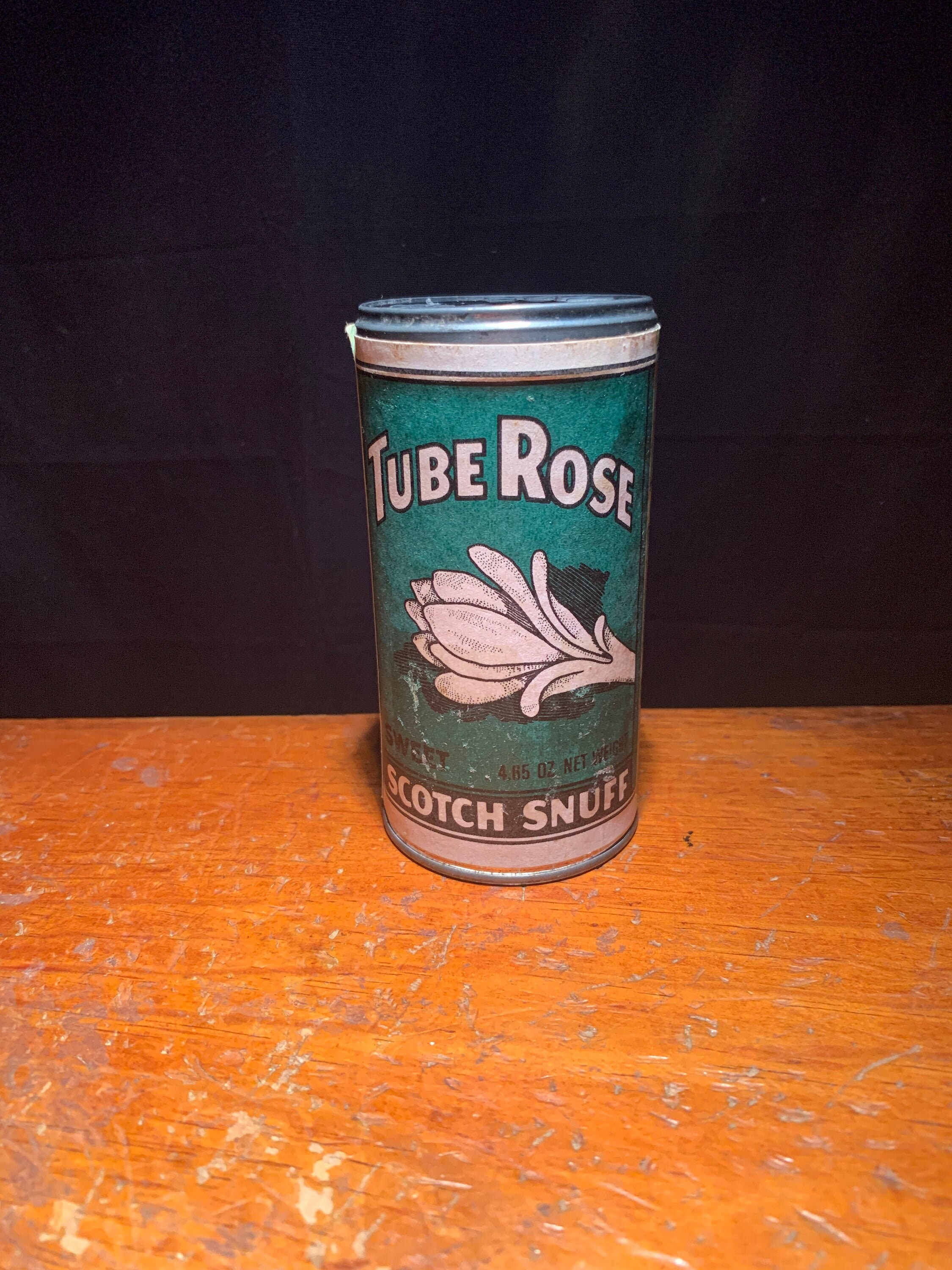 Tube Rose Scotch Snuff Can