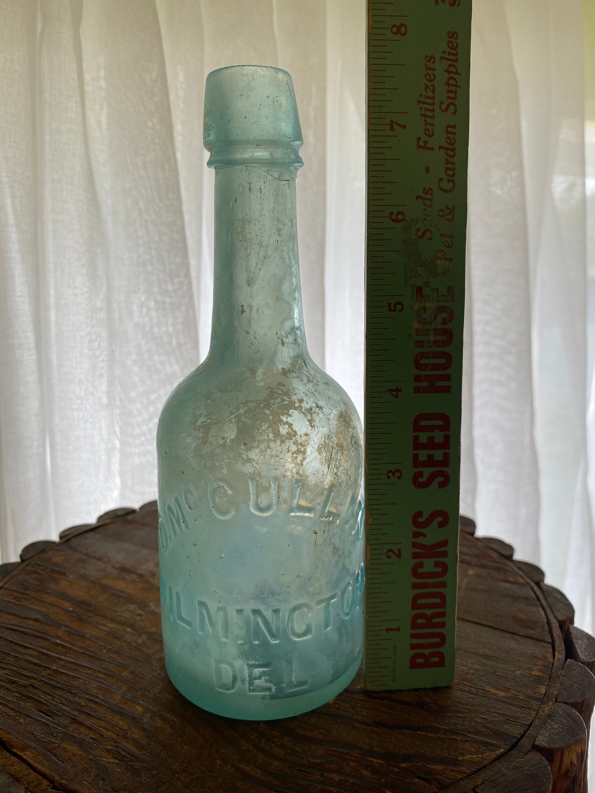1800s D. McCullin Rare Soda Bottle (Wilmington, Delaware)